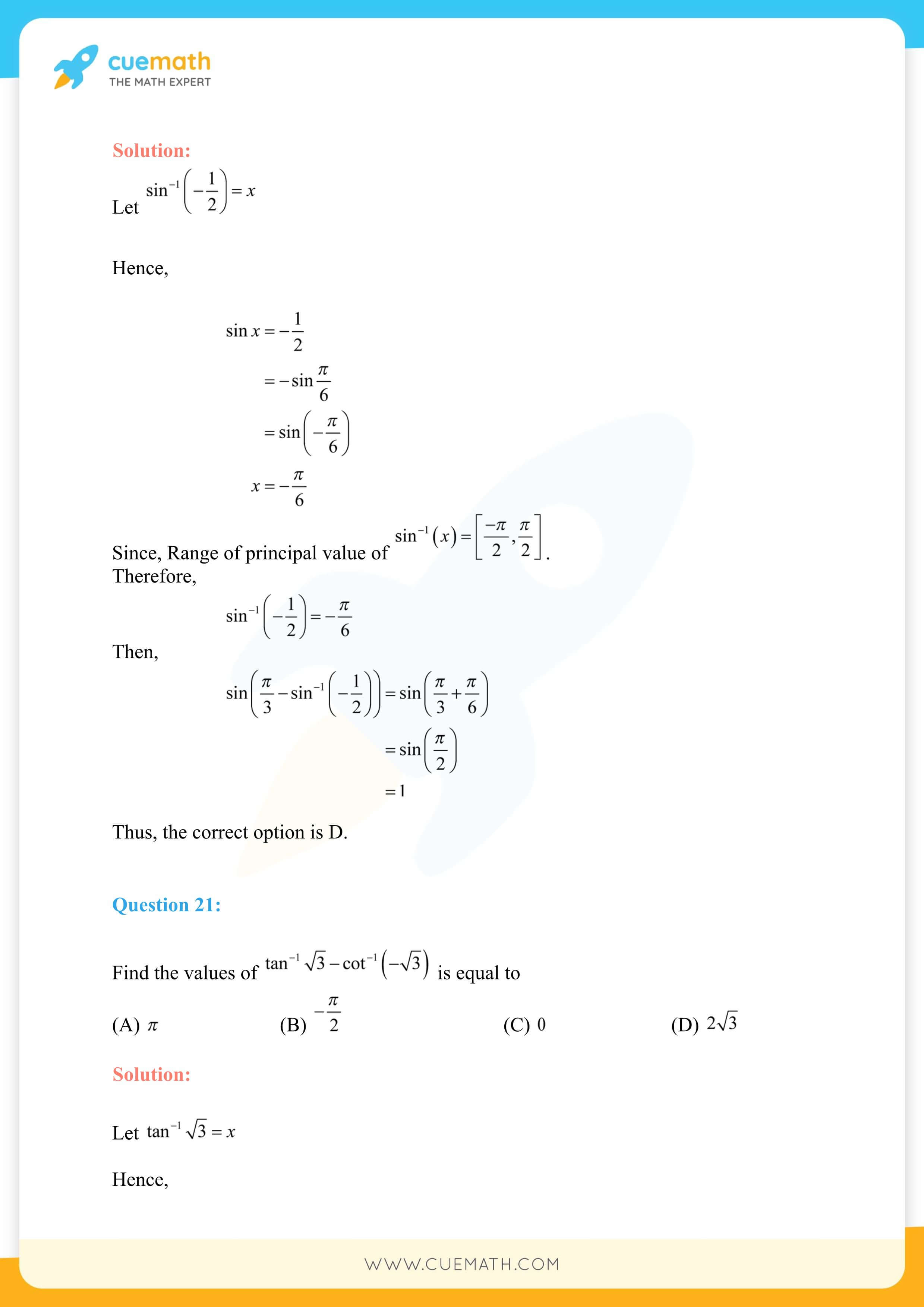NCERT Solutions Class 12 Maths Chapter 2 Exercise 2.2 23
