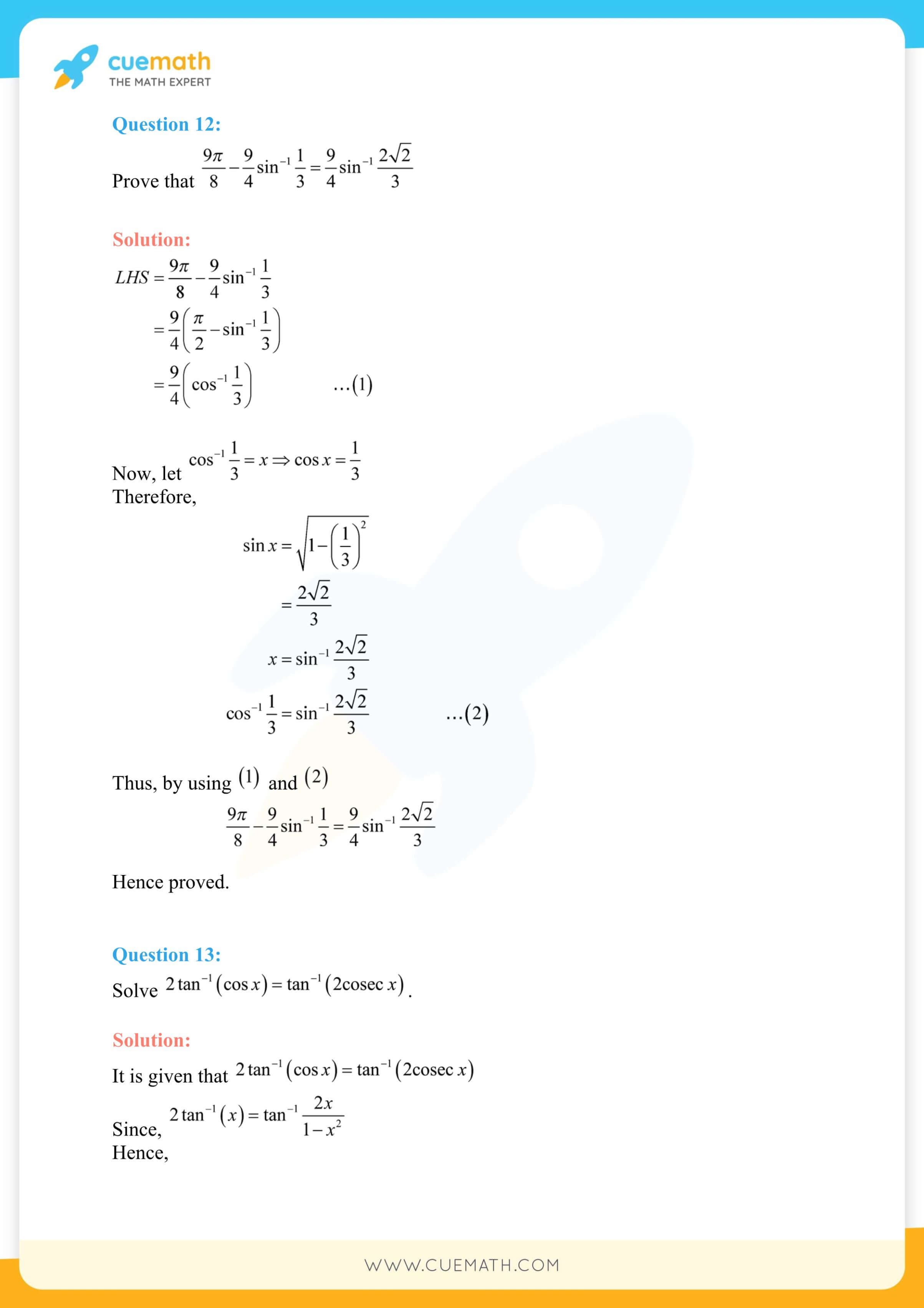 NCERT Solutions Class 12 Maths Chapter 2 Miscellaneous Exercise 35