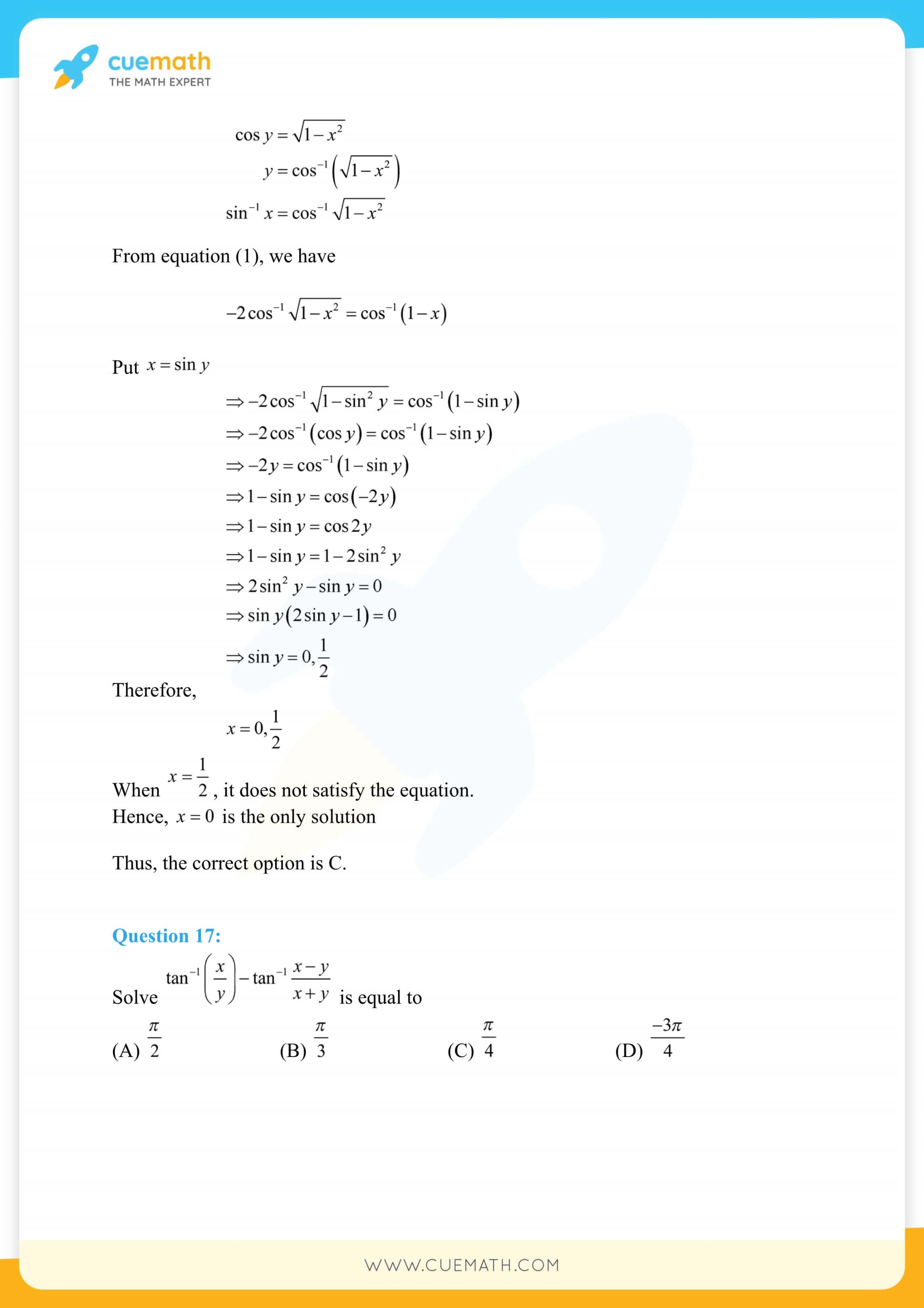 NCERT Solutions Class 12 Maths Chapter 2 Miscellaneous Exercise 38