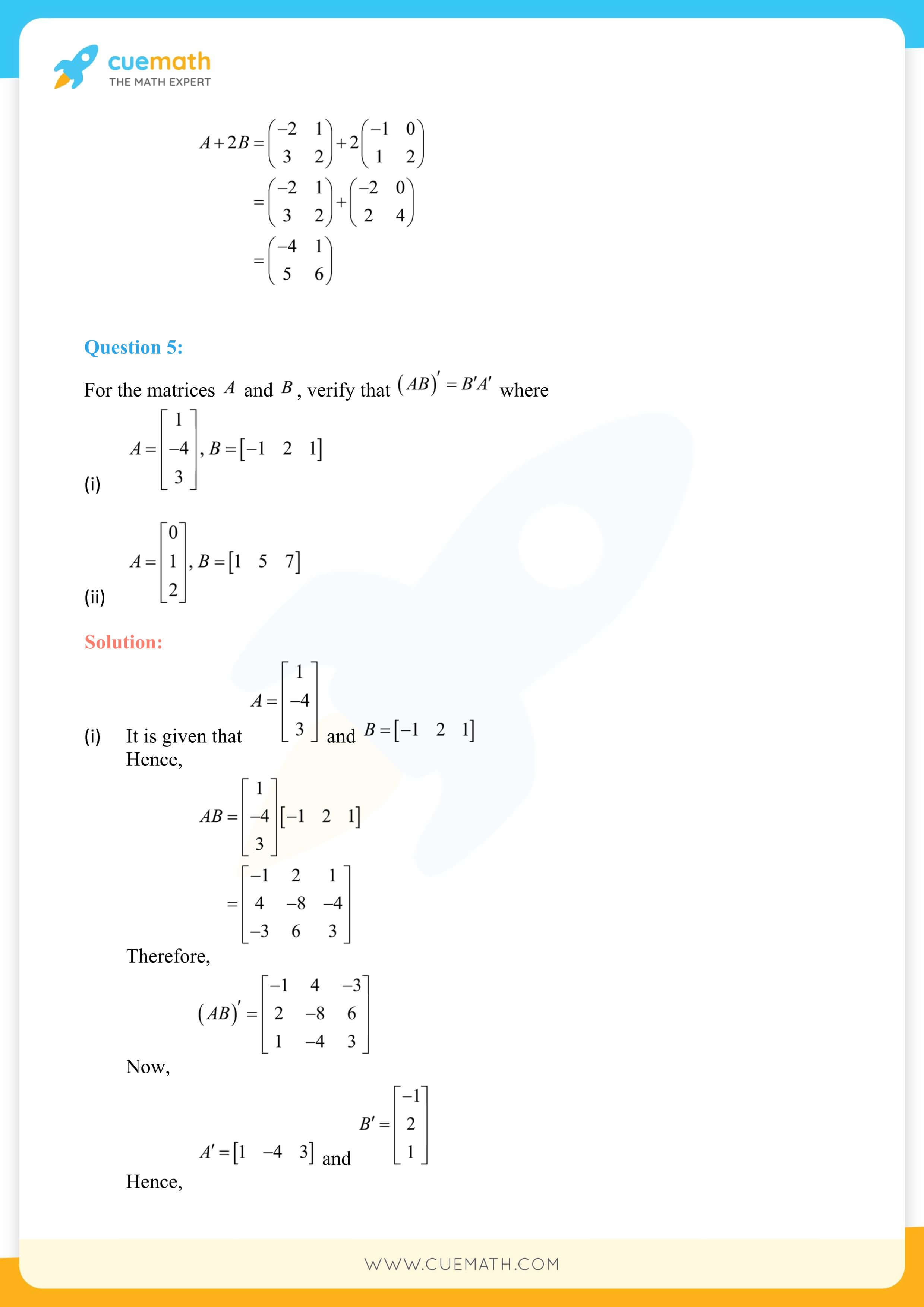 NCERT Solutions Class 12 Maths Chapter 3 Ex 3.3 38