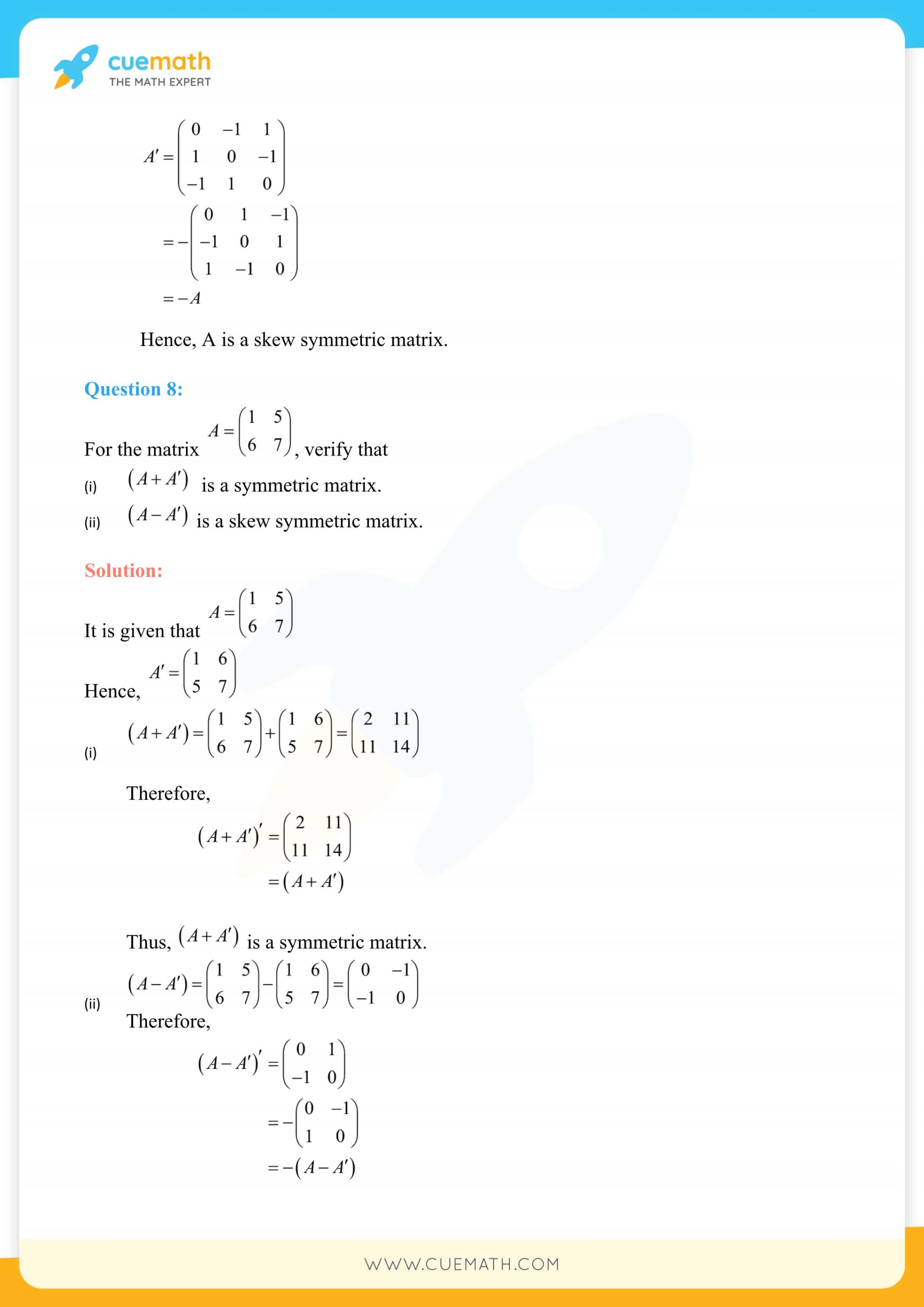 NCERT Solutions Class 12 Maths Chapter 3 42