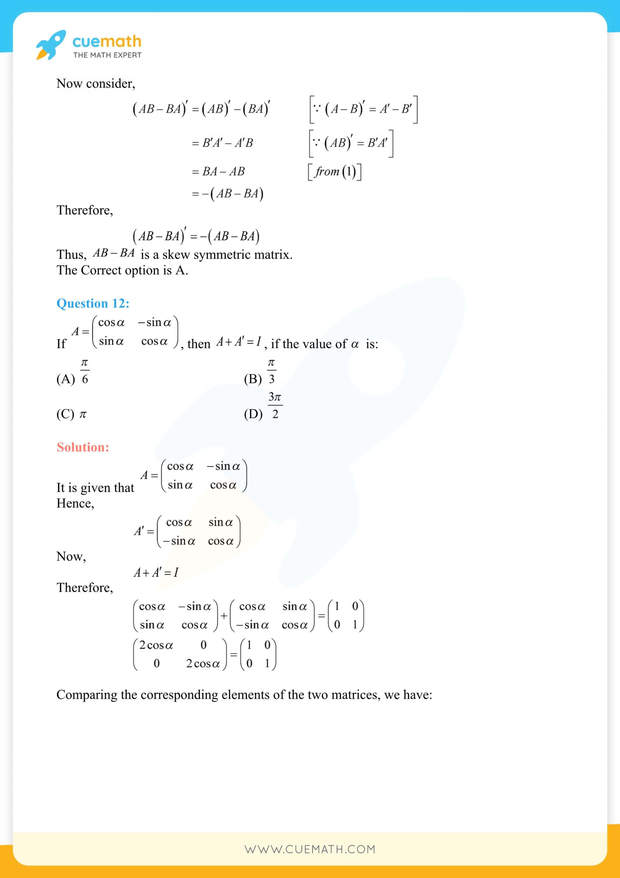 NCERT Solutions Class 12 Maths Chapter 3 Ex 3.3 52