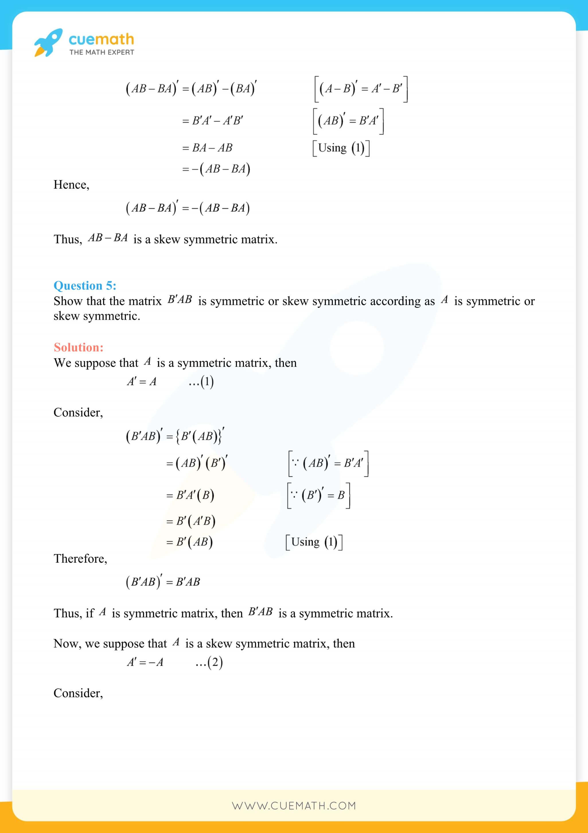 NCERT Solutions Class 12 Maths Chapter 3 Miscellaneous Exercise 73