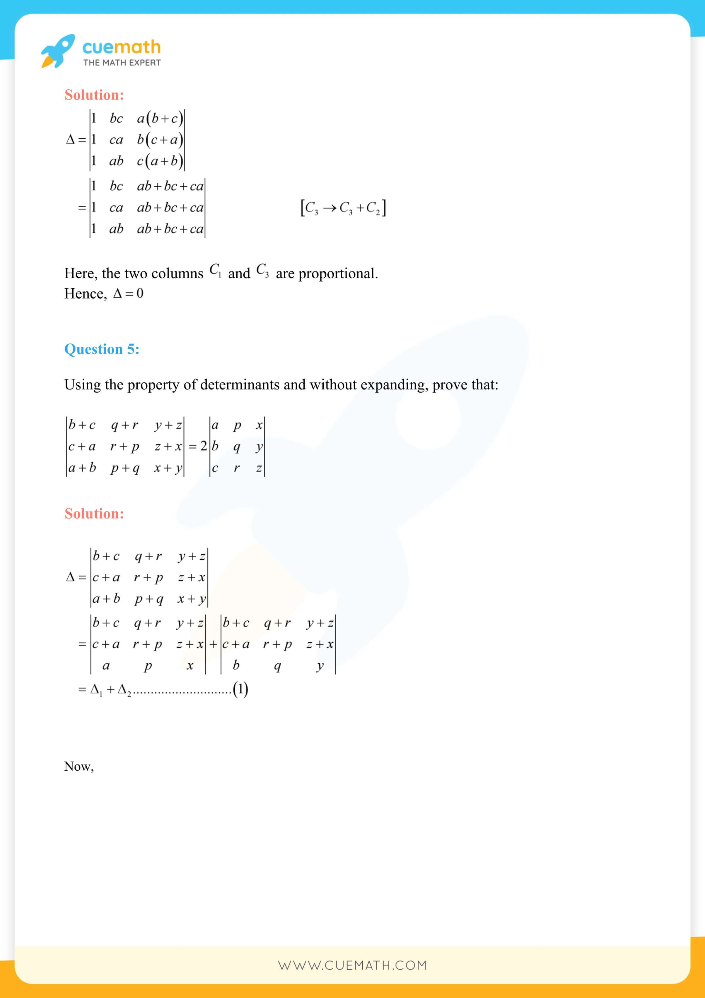 NCERT Solutions Class 12 Maths Chapter 4 Exercise 4.2 10