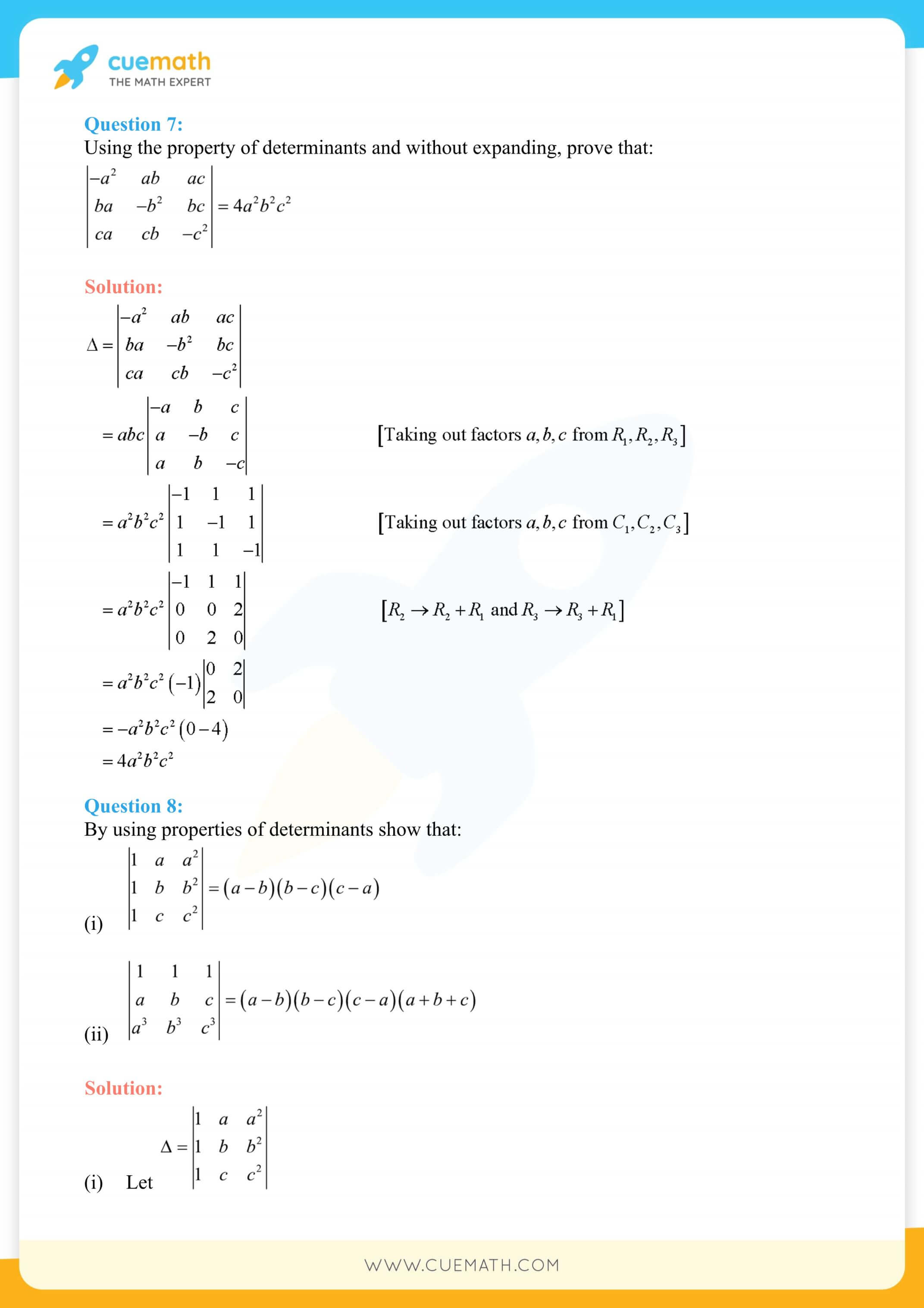 NCERT Solutions Class 12 Maths Chapter 4 13