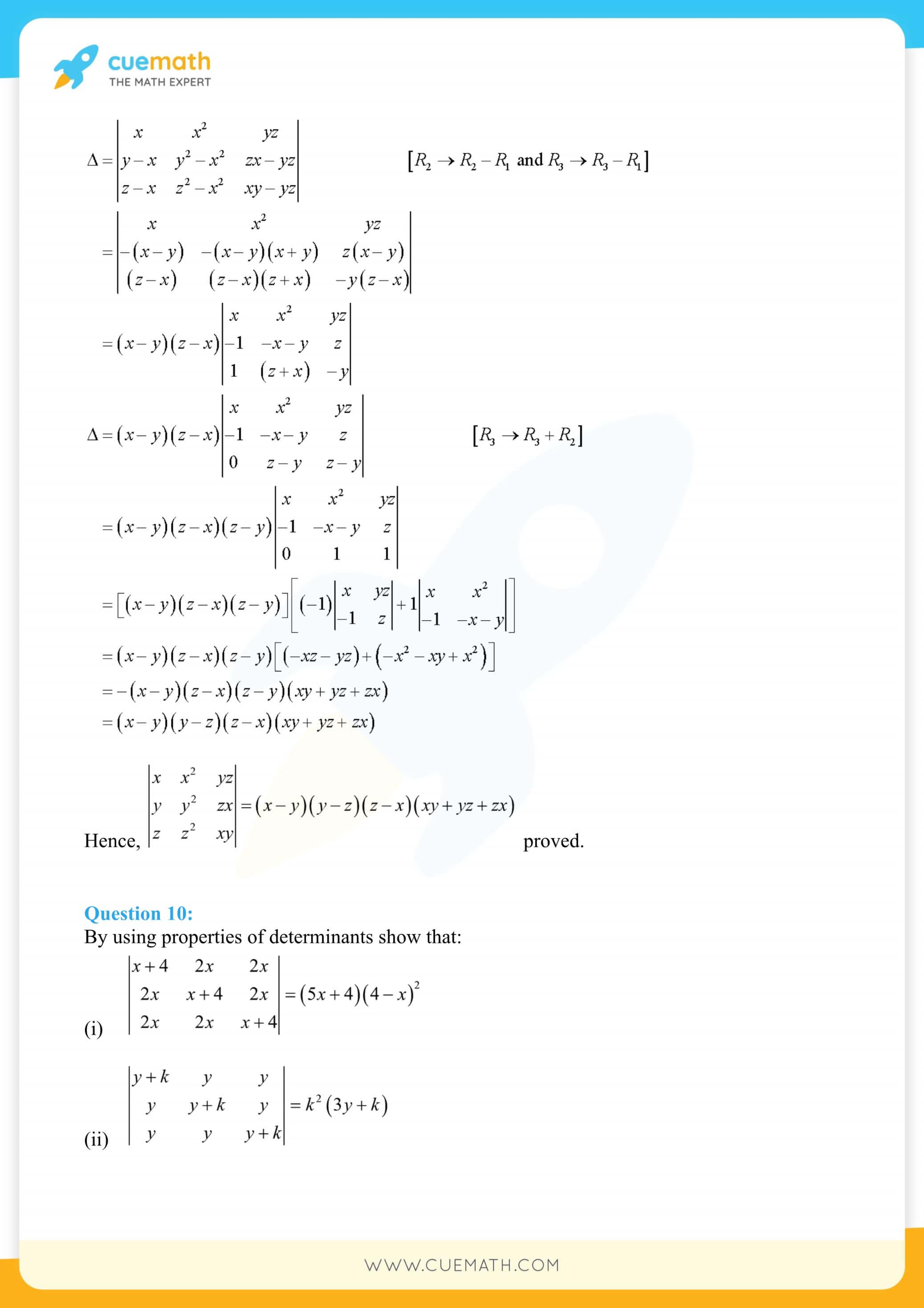 NCERT Solutions Class 12 Maths Chapter 4 16