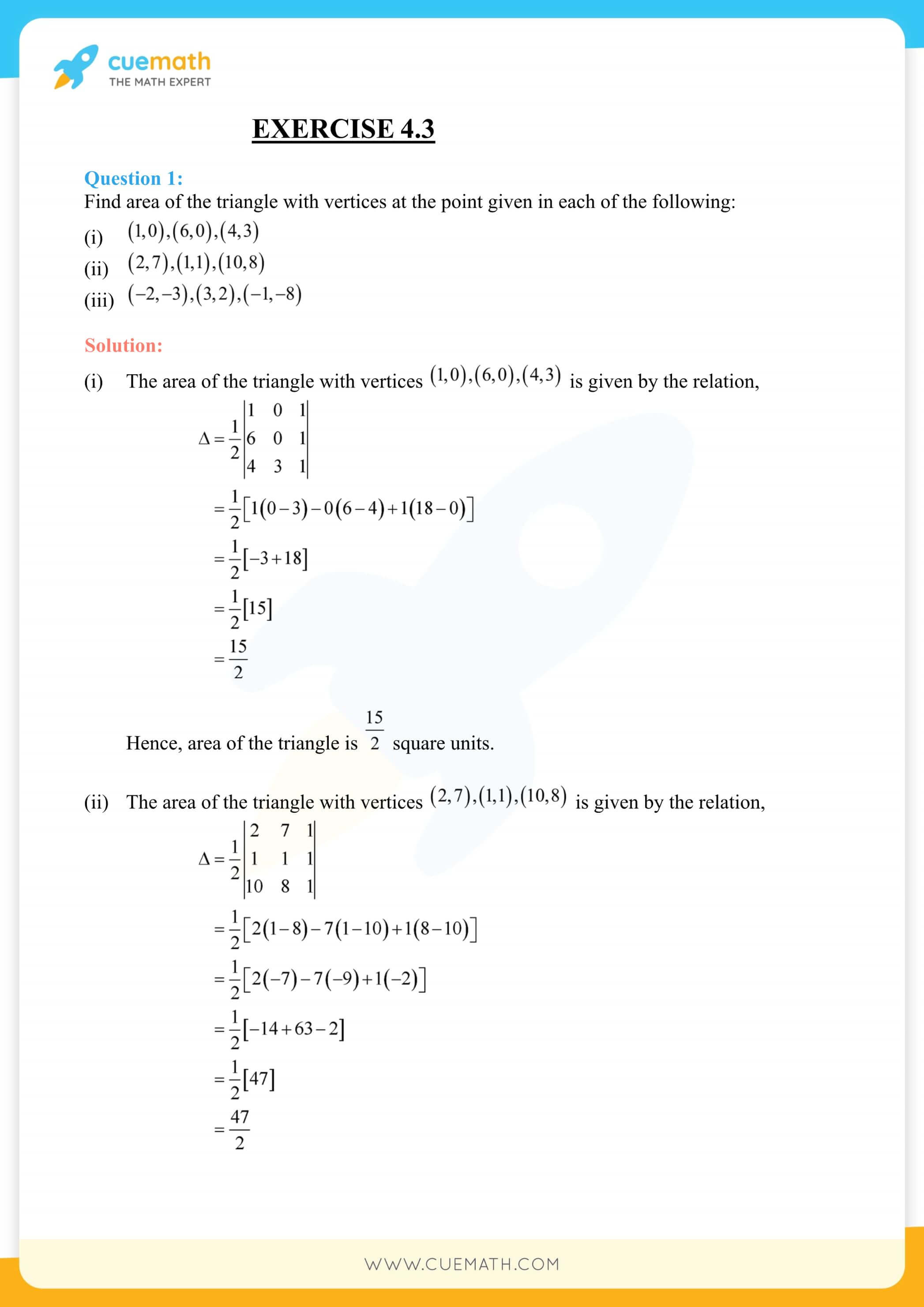 NCERT Solutions Class 12 Maths Chapter 4 Exercise 4.3 24