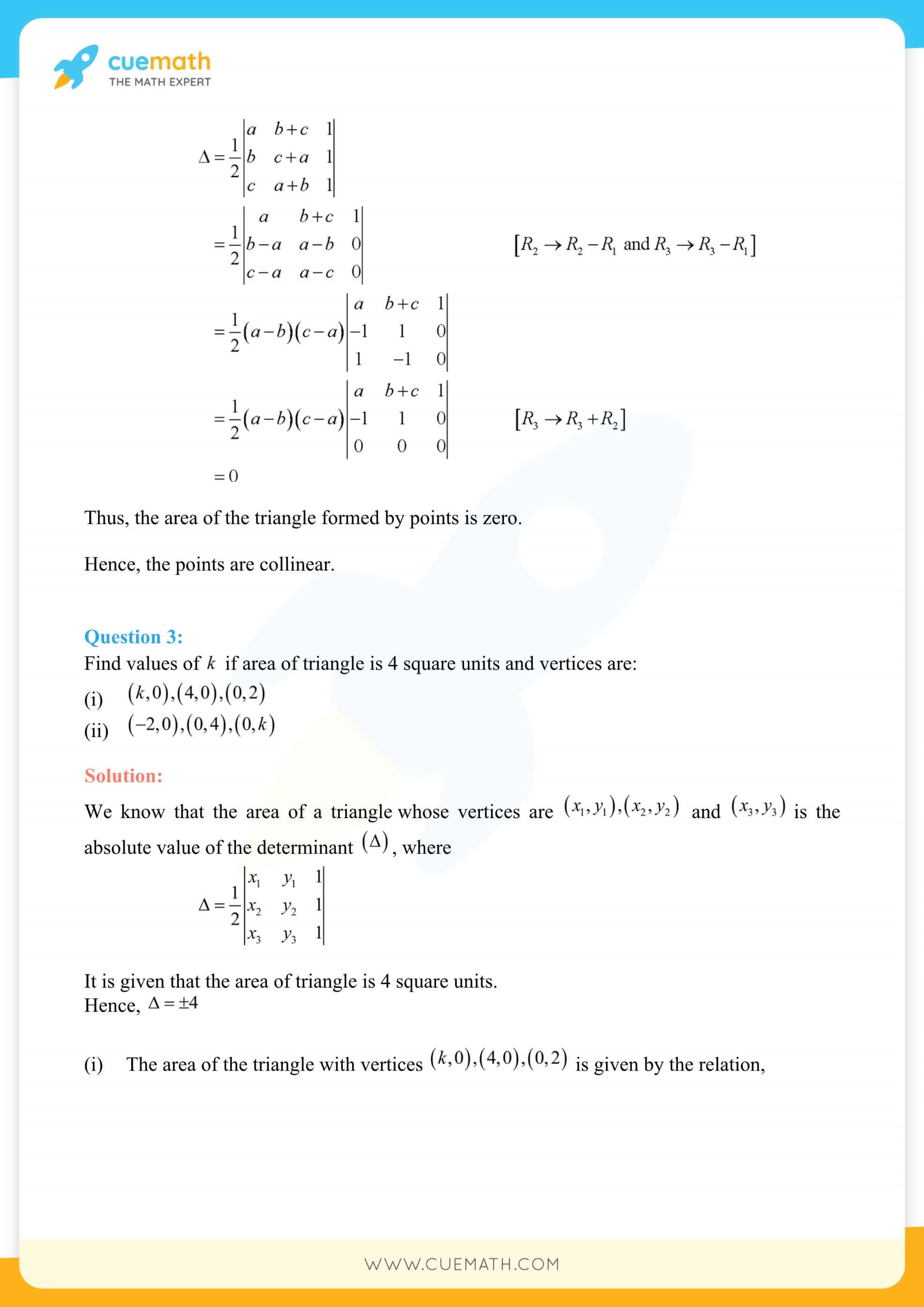 NCERT Solutions Class 12 Maths Chapter 4 26