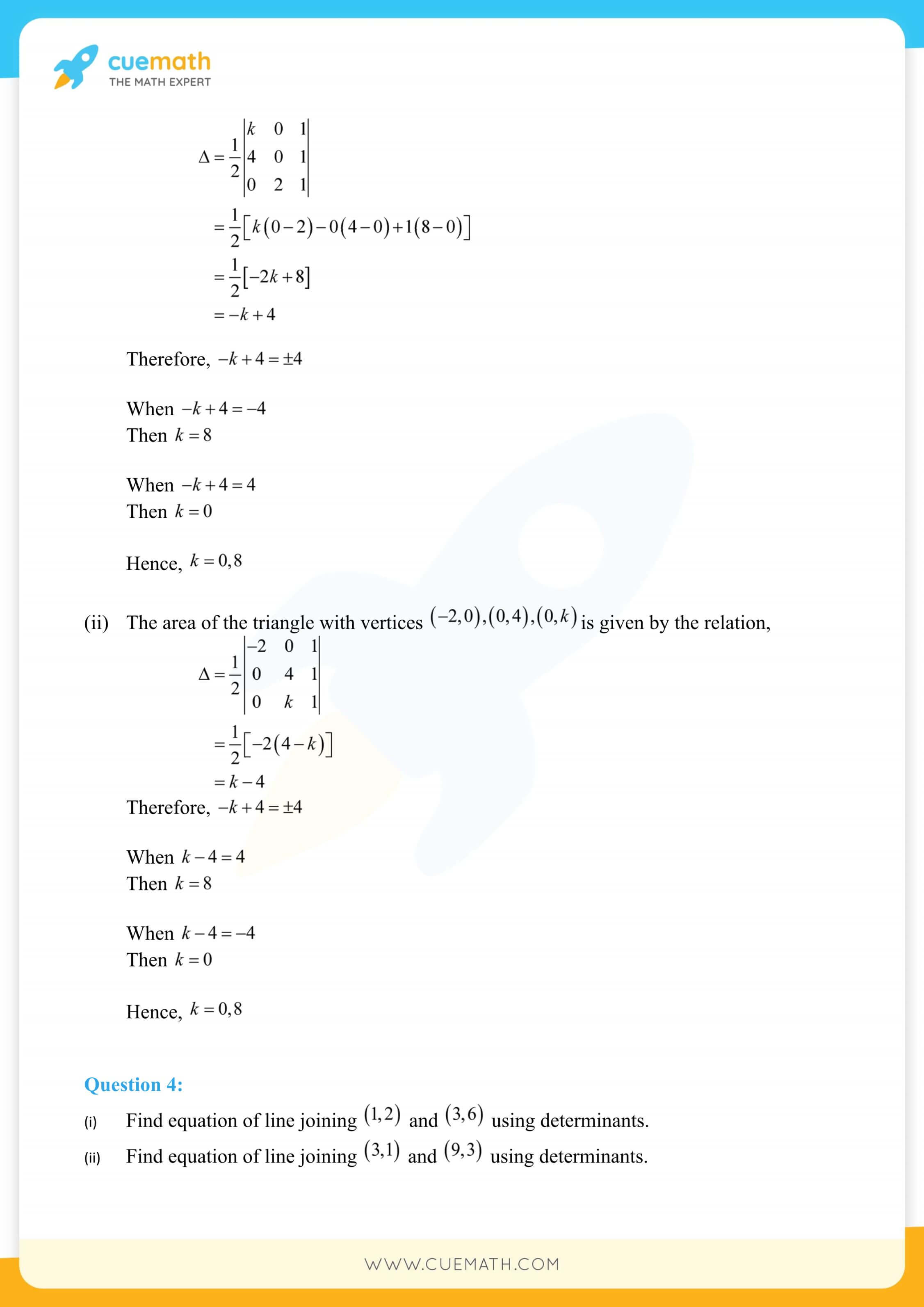 NCERT Solutions Class 12 Maths Chapter 4 27