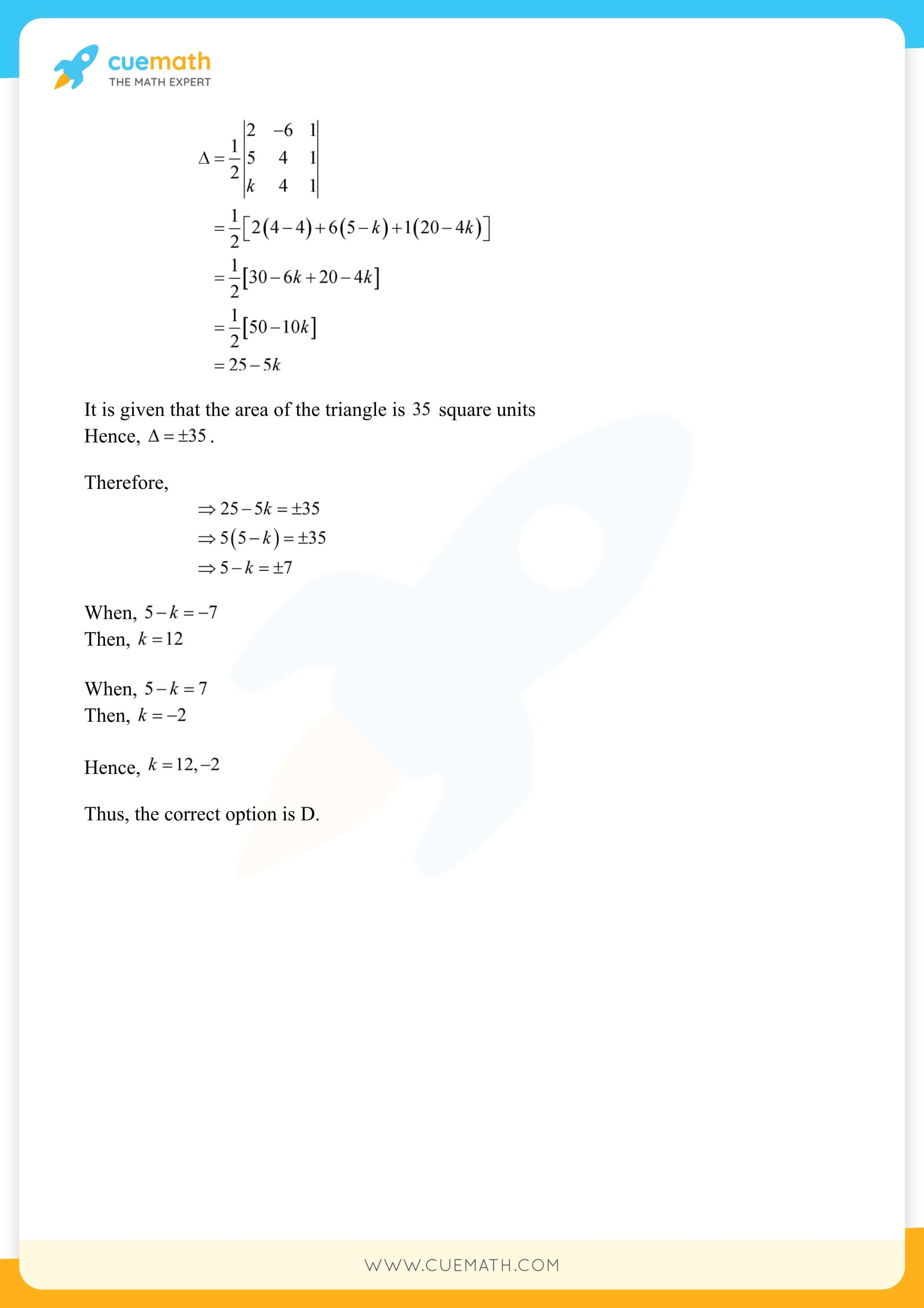 NCERT Solutions Class 12 Maths Chapter 4 29