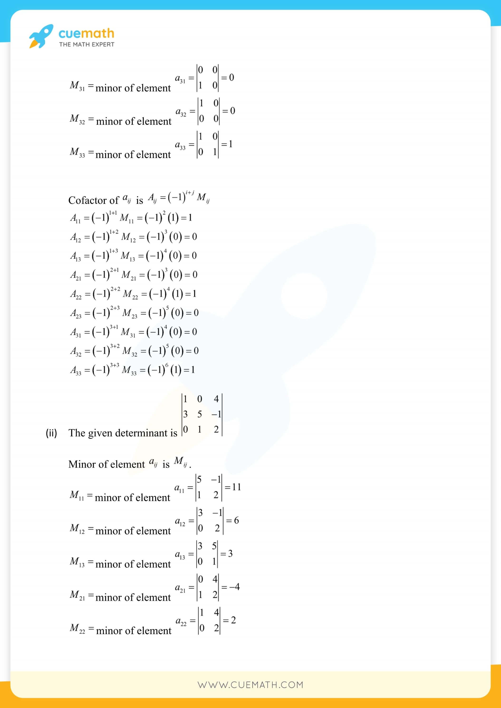 NCERT Solutions Class 12 Maths Chapter 4 32