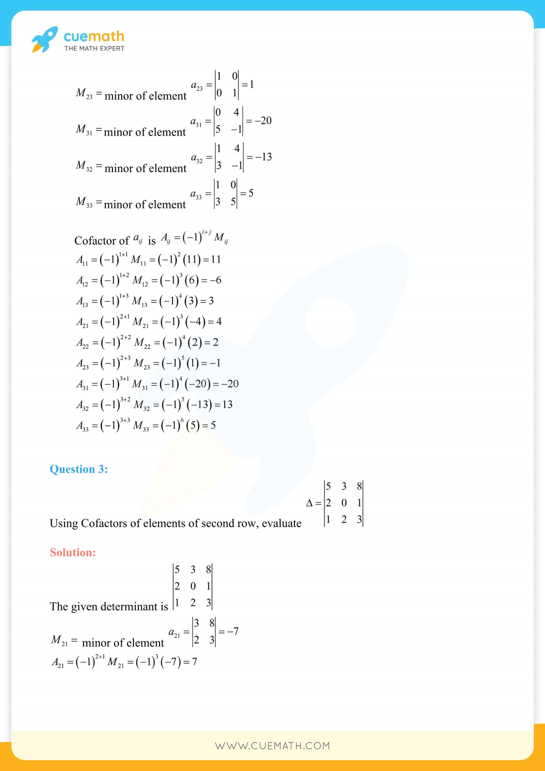 NCERT Solutions Class 12 Maths Chapter 4 33