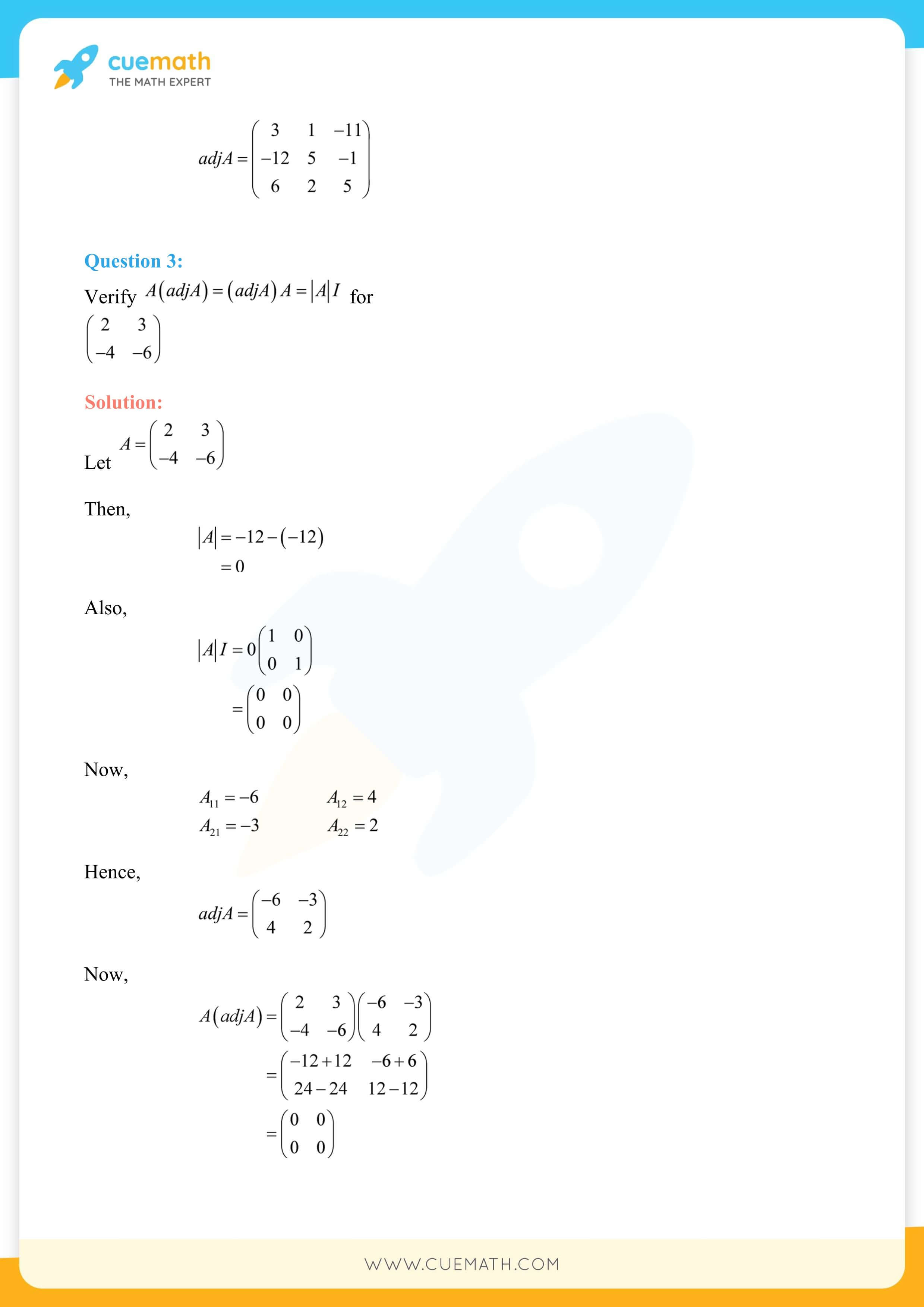 NCERT Solutions Class 12 Maths Chapter 4 37