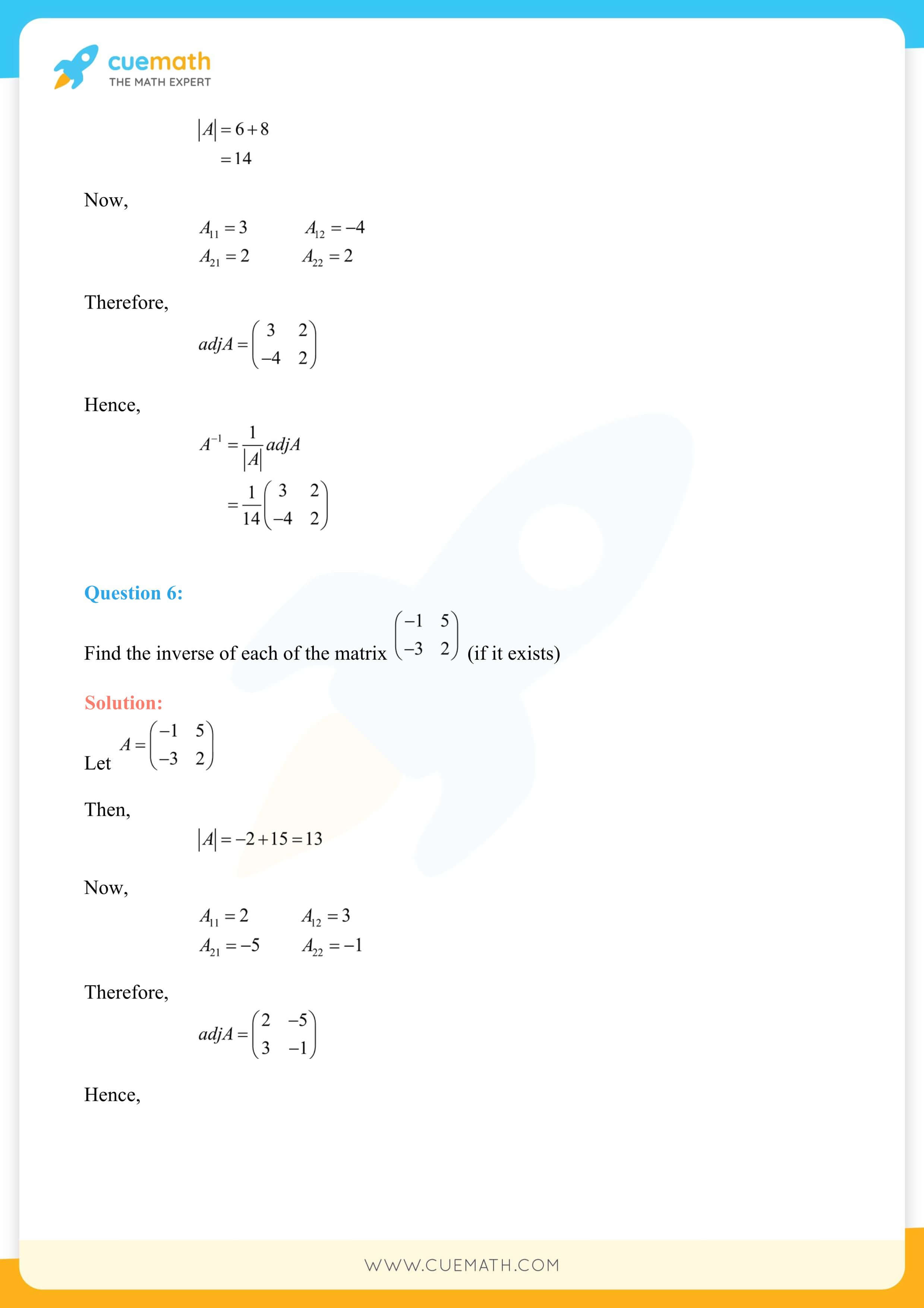 NCERT Solutions Class 12 Maths Chapter 4 40
