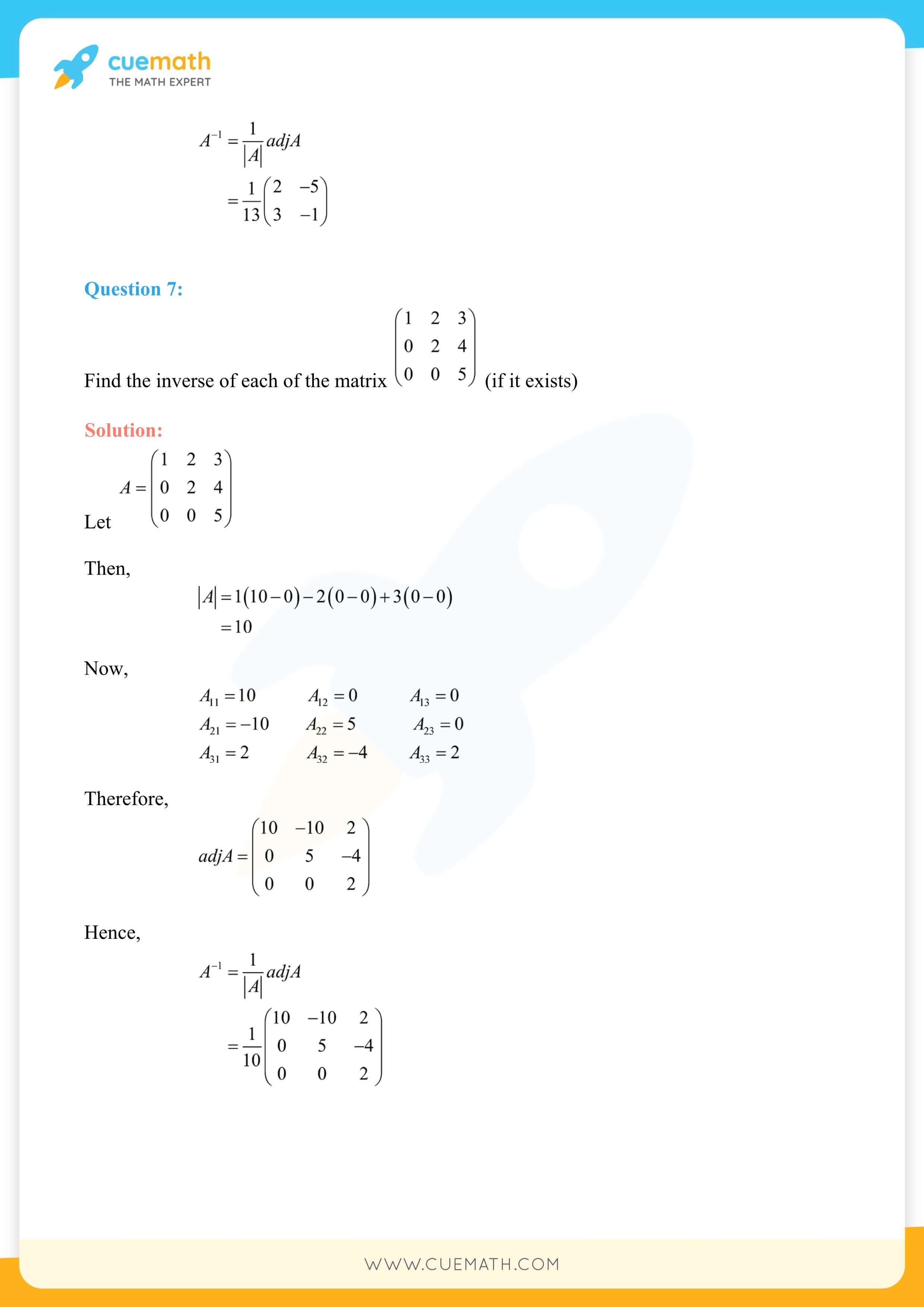 NCERT Solutions Class 12 Maths Chapter 4 41