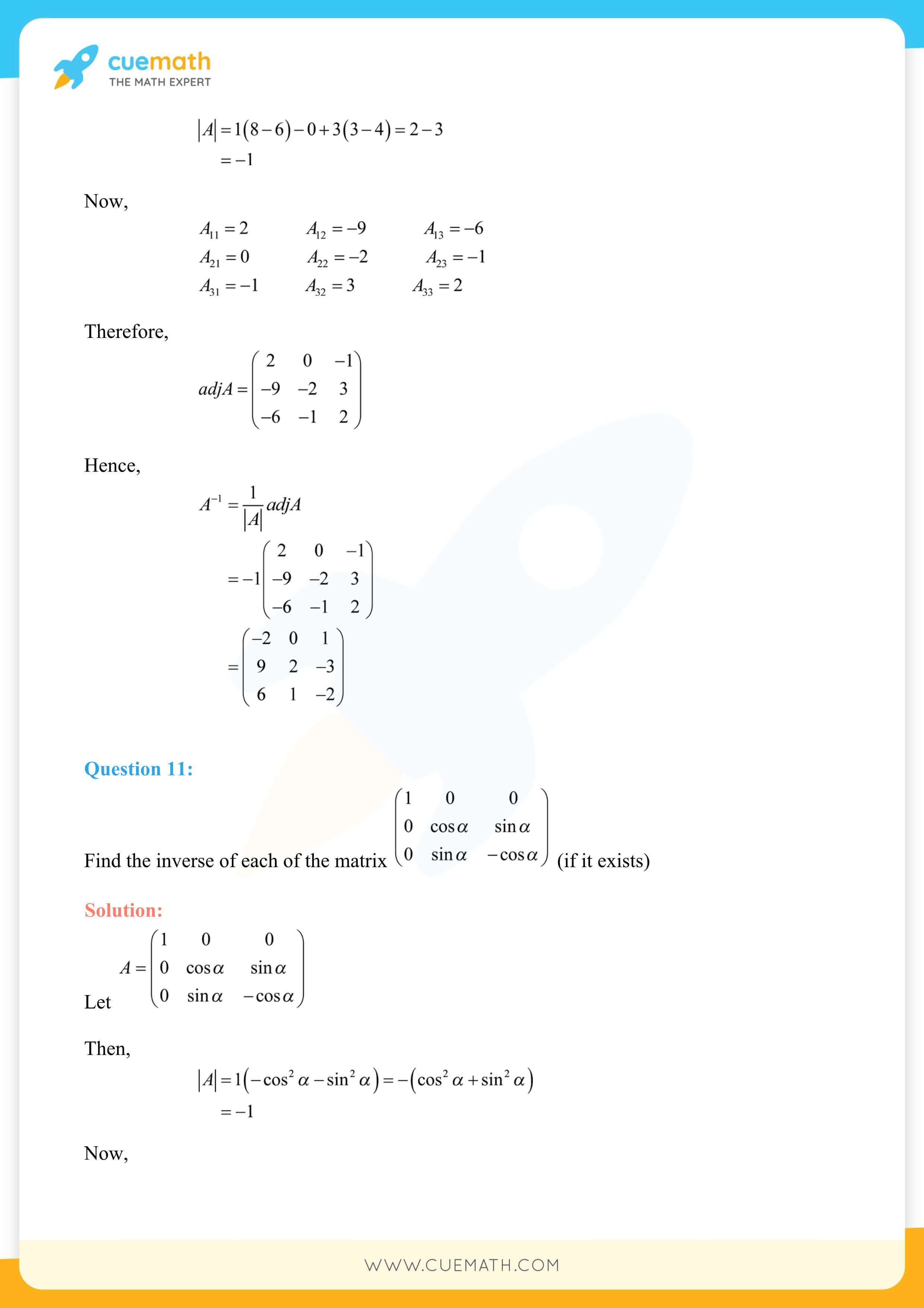 NCERT Solutions Class 12 Maths Chapter 4 44