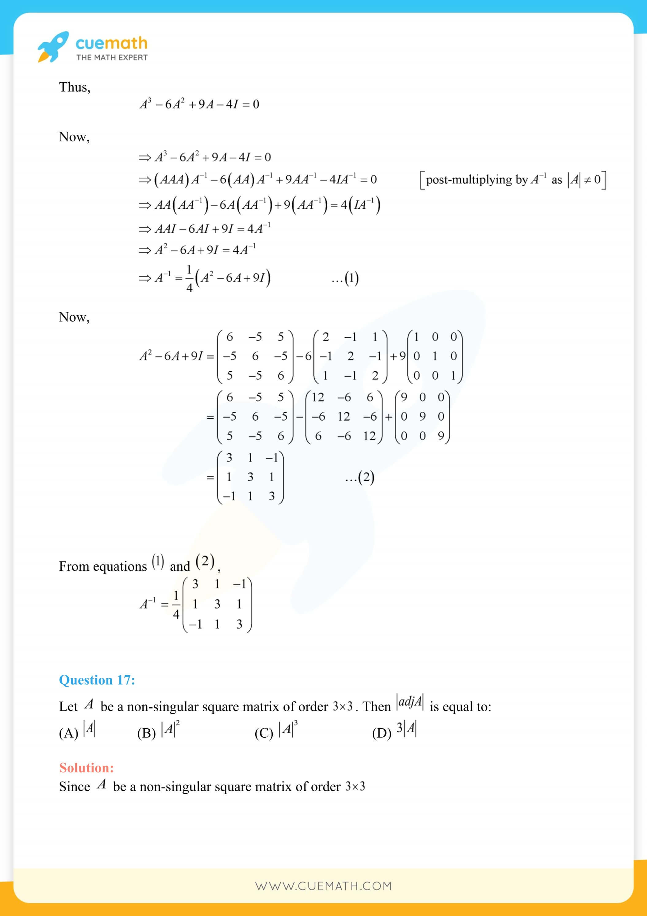 NCERT Solutions Class 12 Maths Chapter 4 55