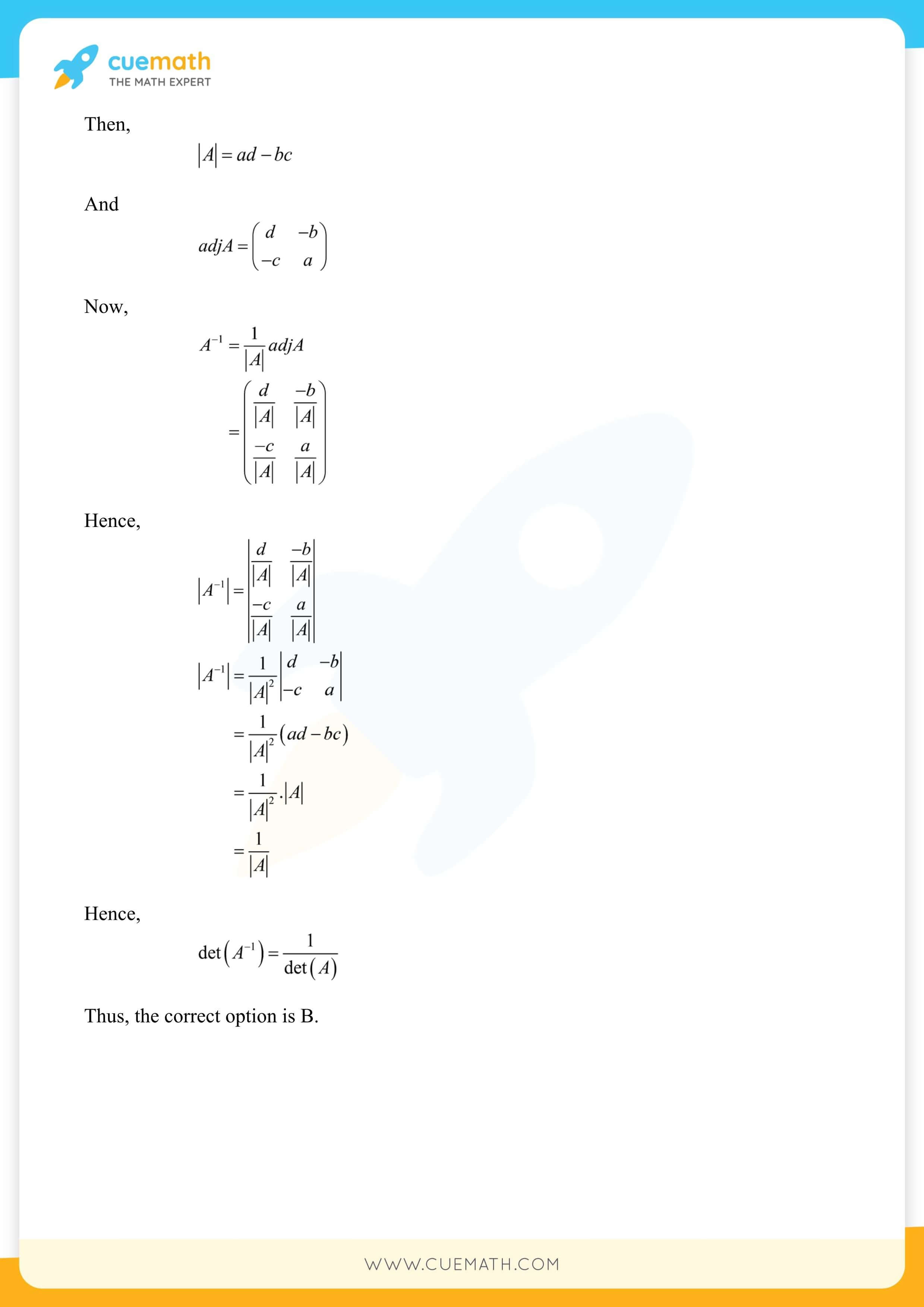 NCERT Solutions Class 12 Maths Chapter 4 57