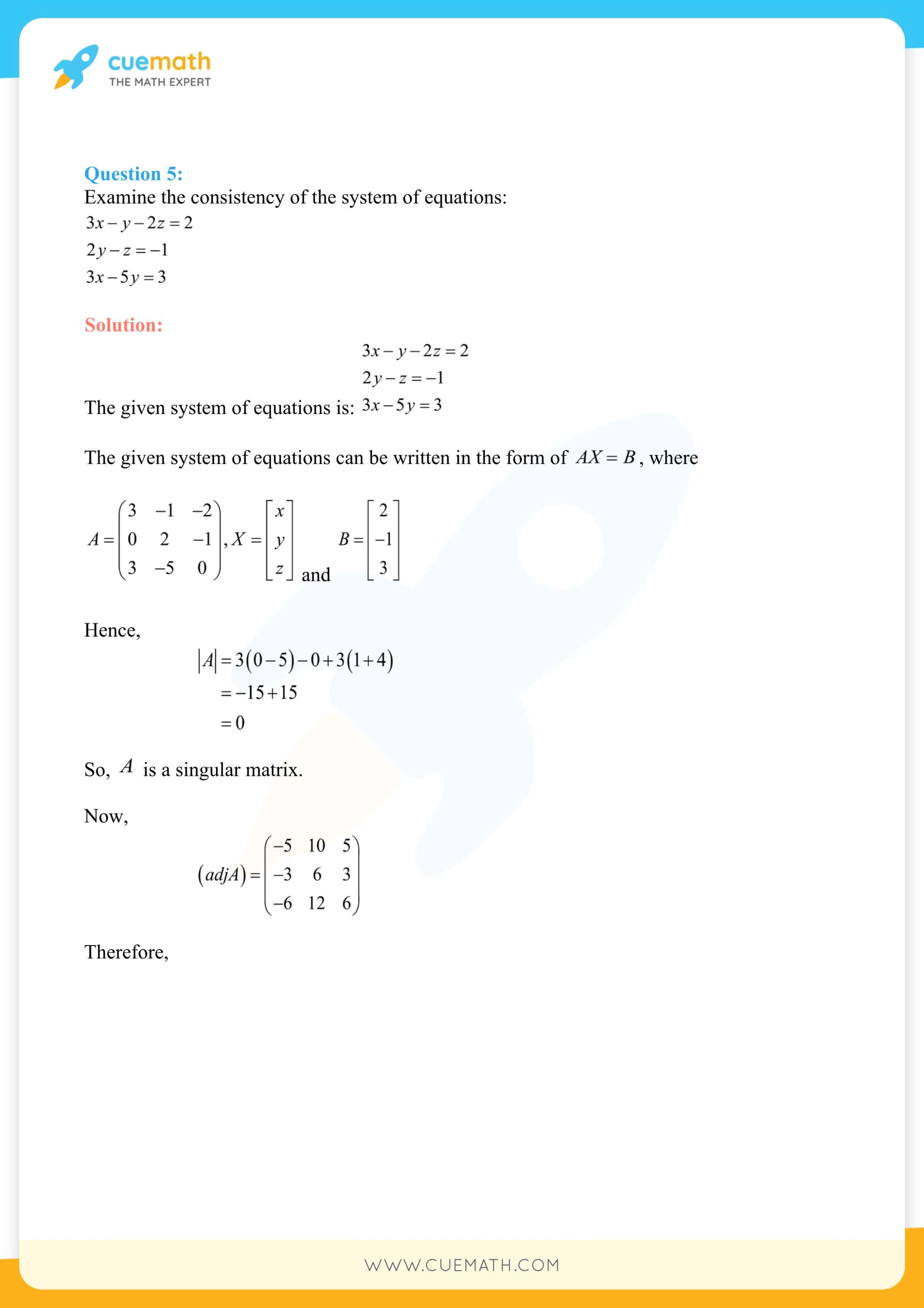 NCERT Solutions Class 12 Maths Chapter 4 Exercise 4.6 61