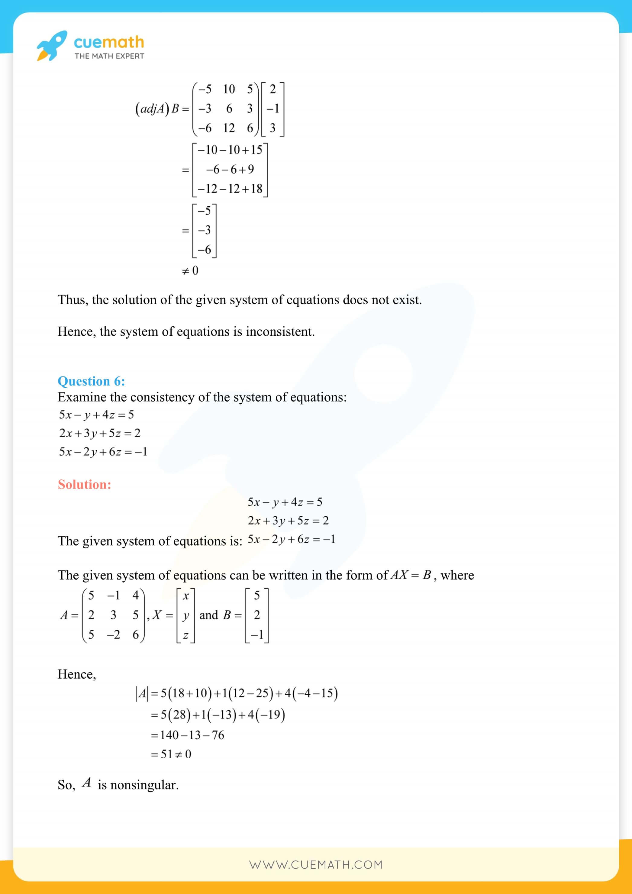 NCERT Solutions Class 12 Maths Chapter 4 Exercise 4.6 62
