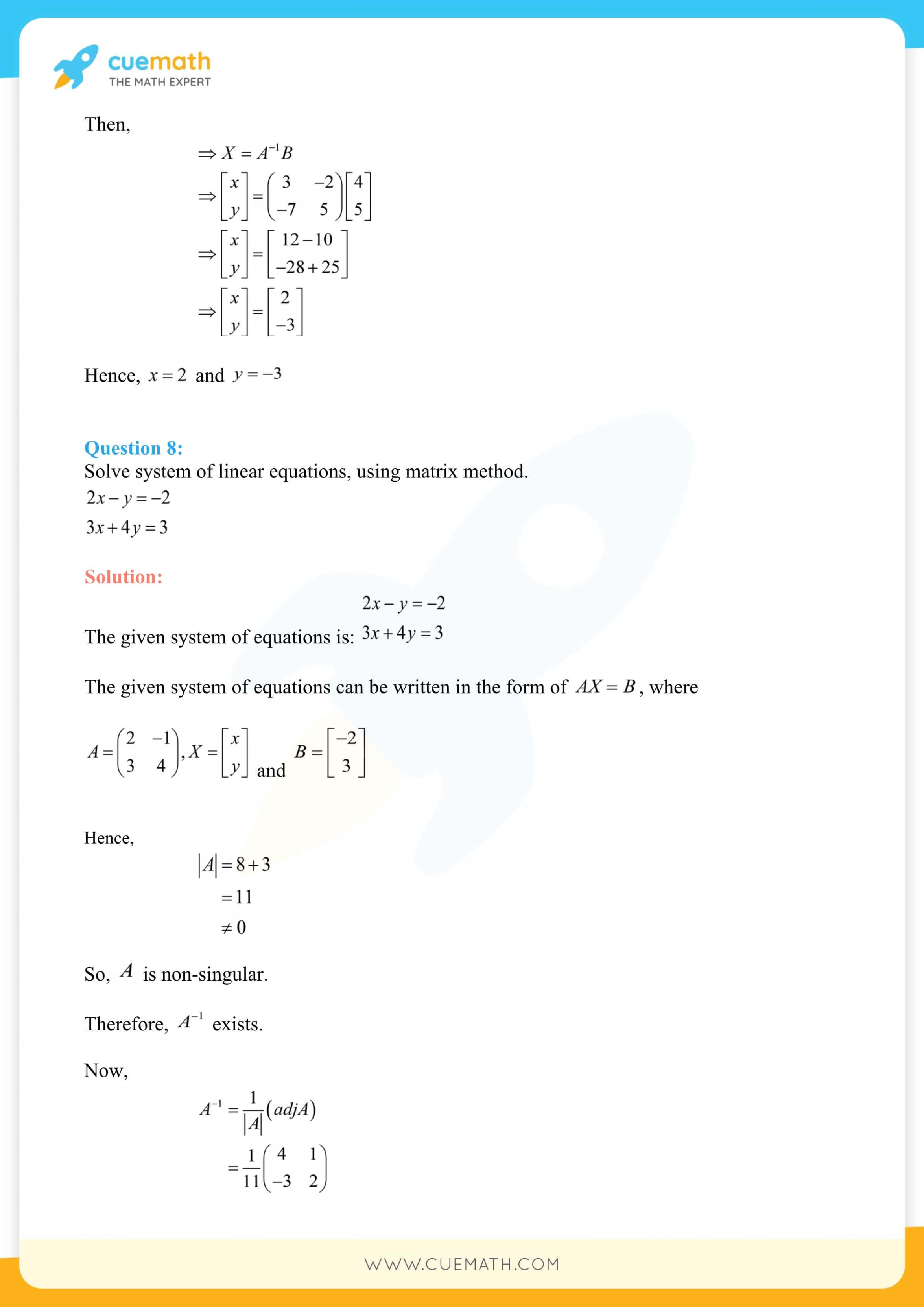 NCERT Solutions Class 12 Maths Chapter 4 Exercise 4.6 64