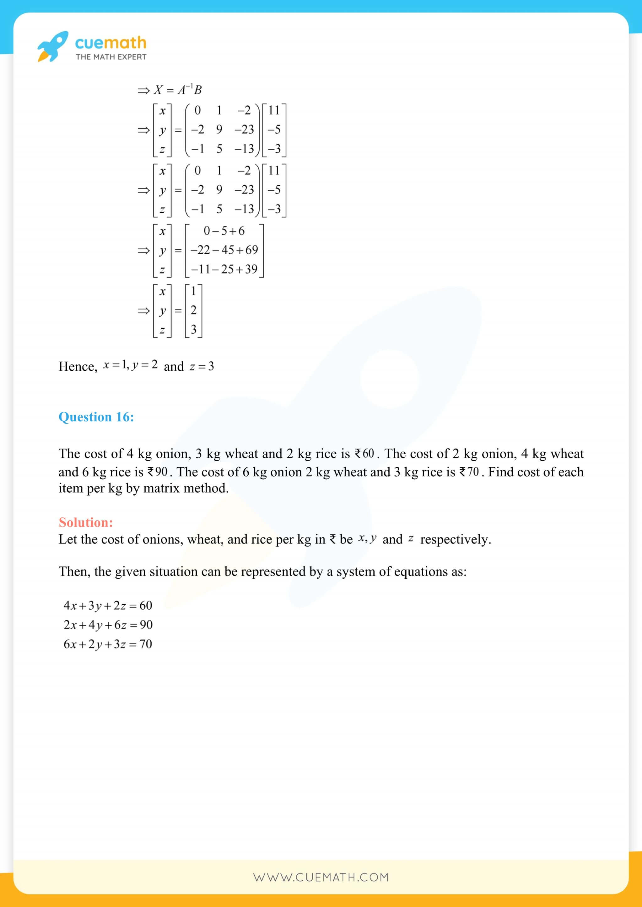NCERT Solutions Class 12 Maths Chapter 4 Exercise 4.6 76