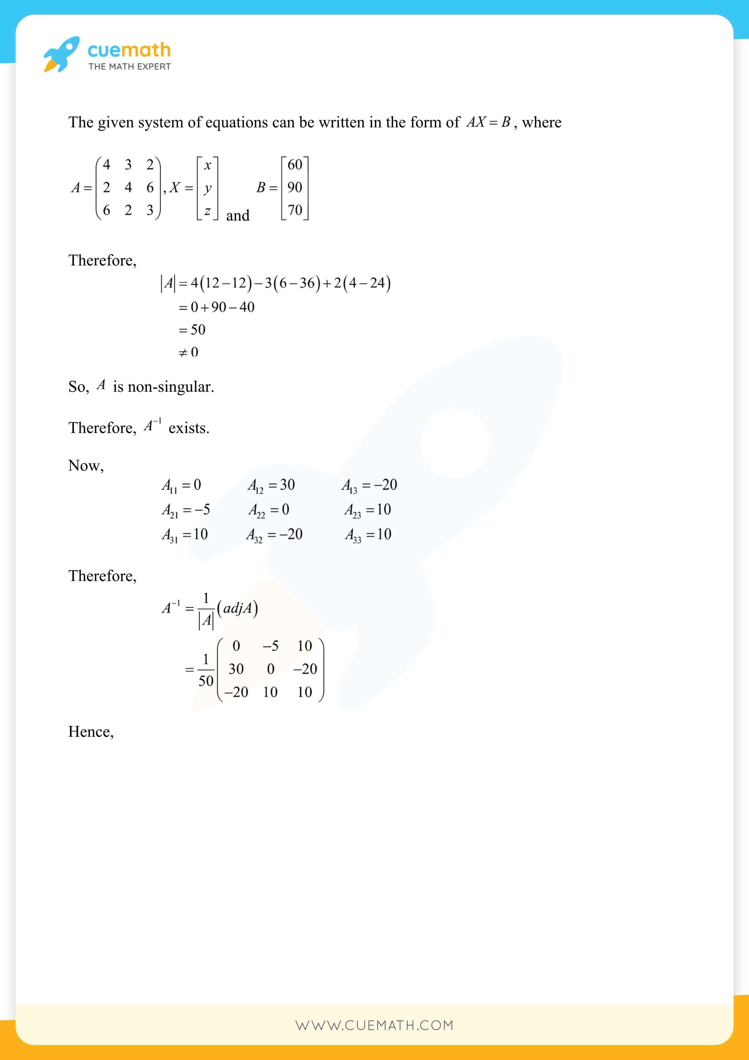 NCERT Solutions Class 12 Maths Chapter 4 Exercise 4.6 77