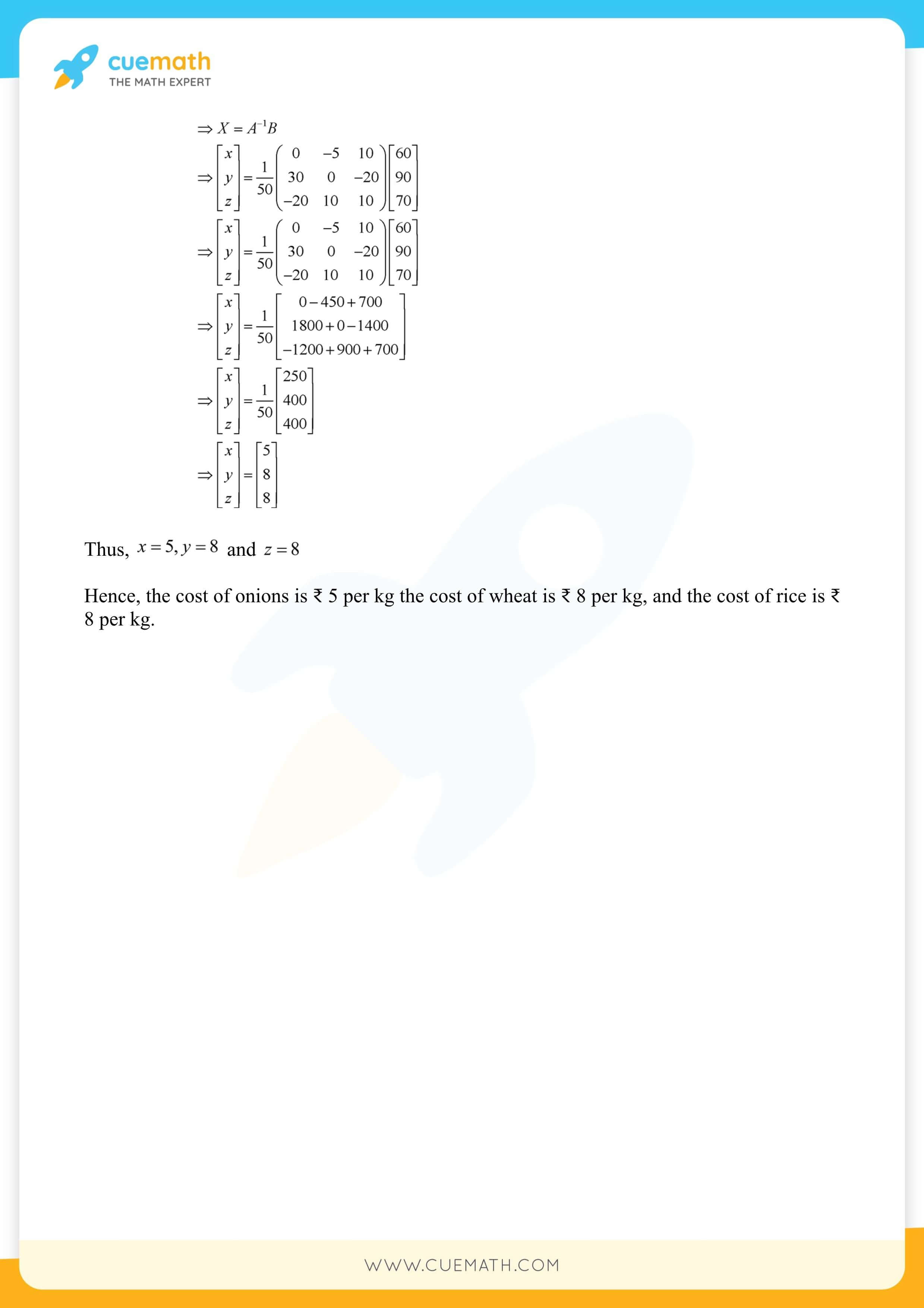 NCERT Solutions Class 12 Maths Chapter 4 Exercise 4.6 78