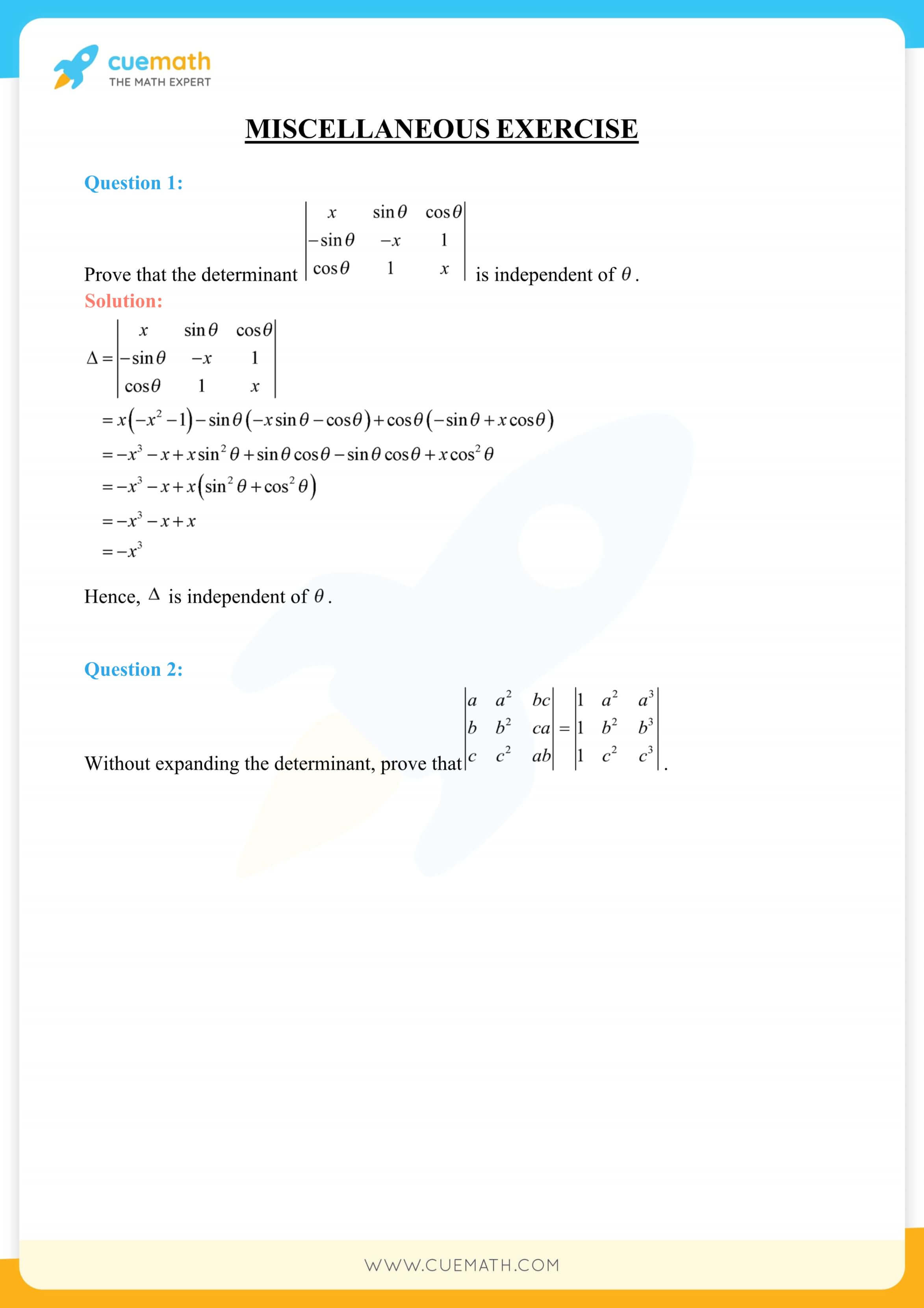 NCERT Solutions Class 12 Maths Chapter 4 Miscellaneous Exercise 79