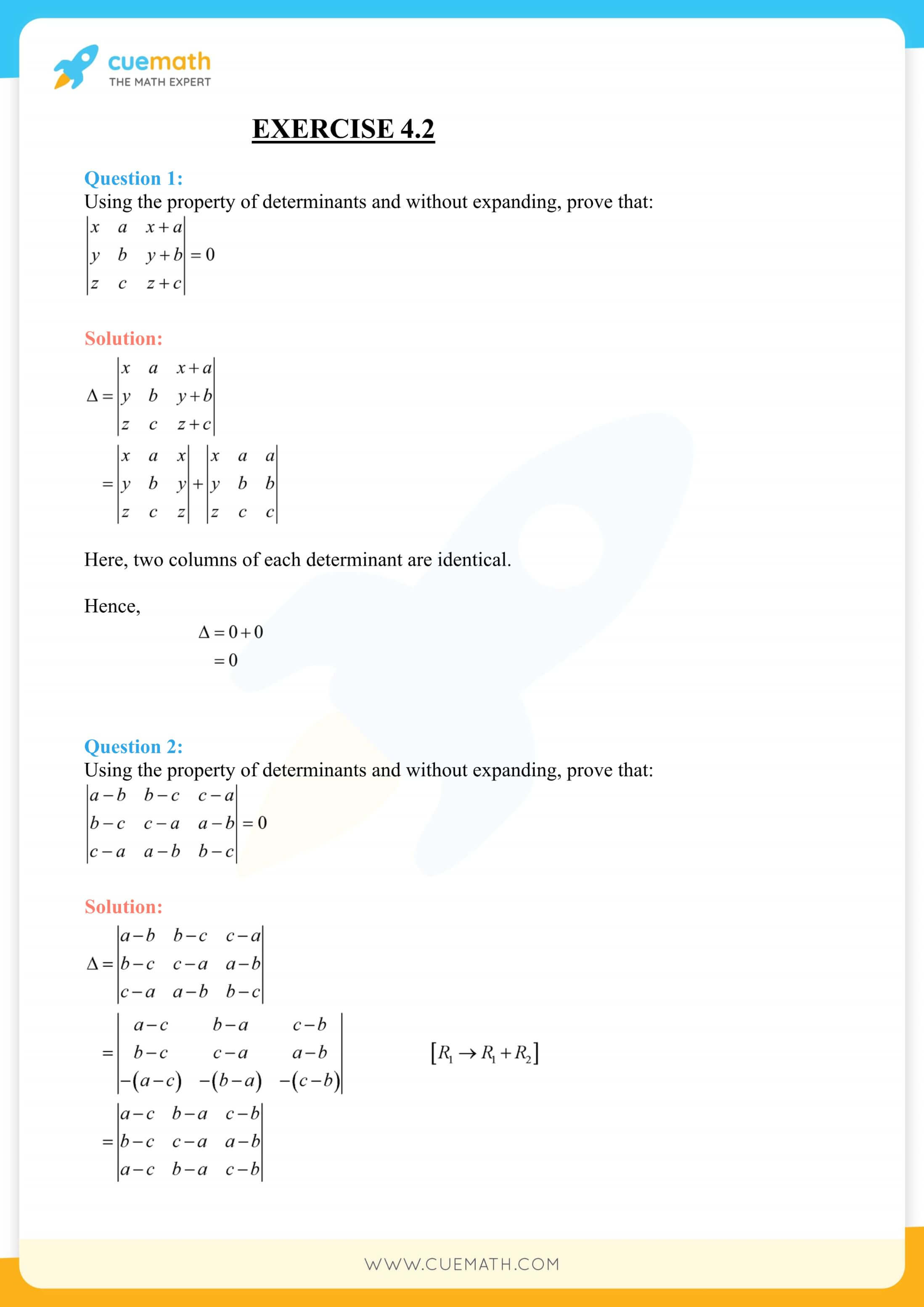 NCERT Solutions Class 12 Maths Chapter 4 Exercise 4.2 8