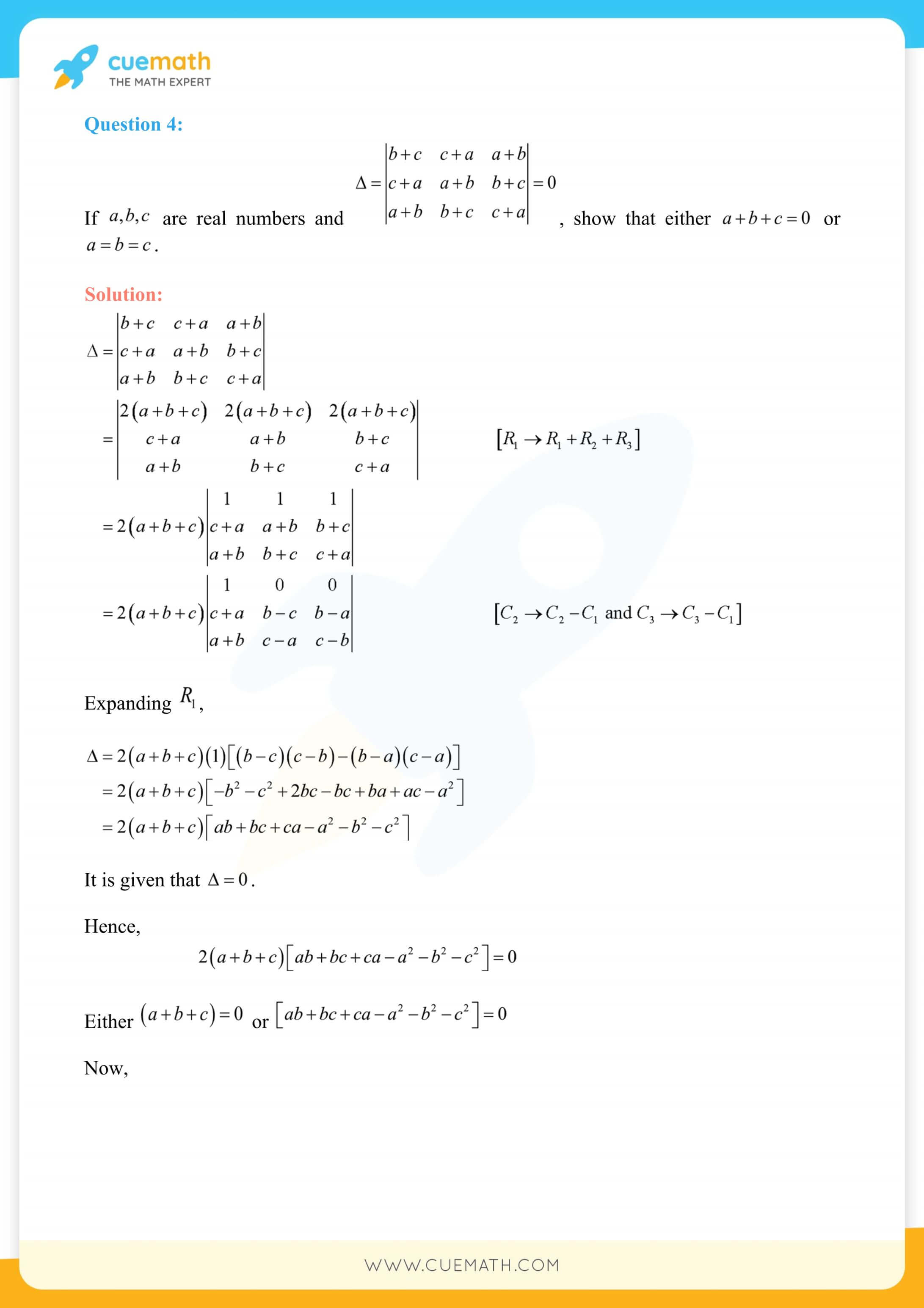 NCERT Solutions Class 12 Maths Chapter 4 Miscellaneous Exercise 81