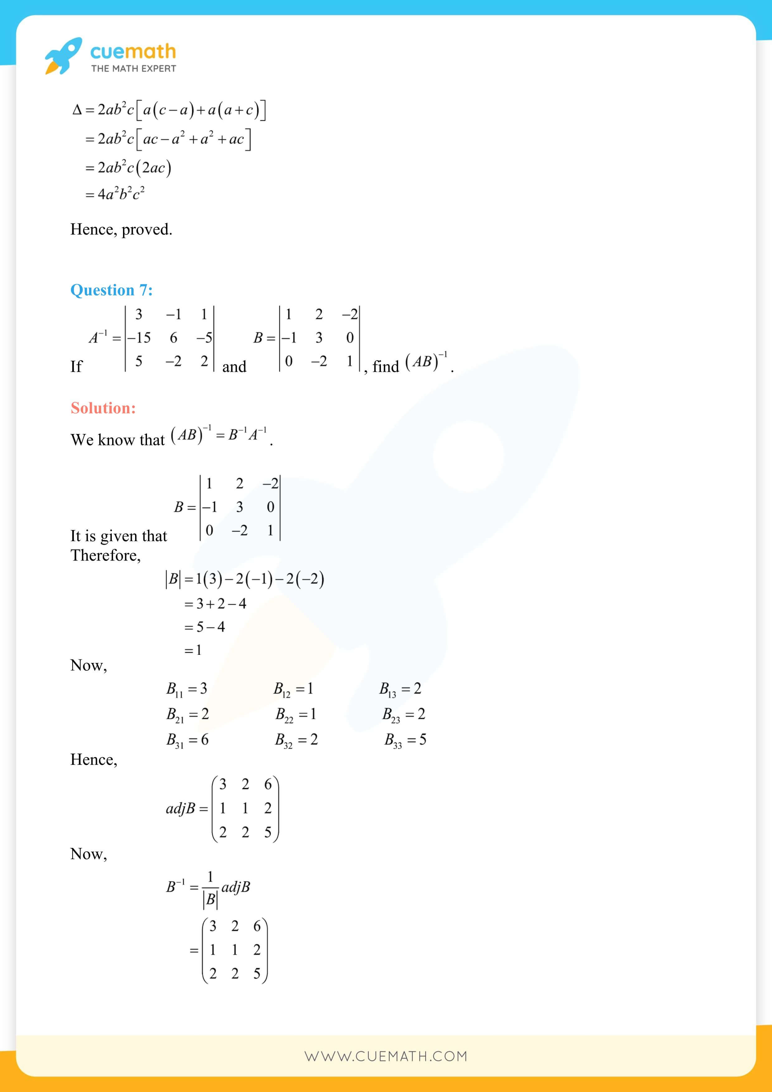 NCERT Solutions Class 12 Maths Chapter 4 84