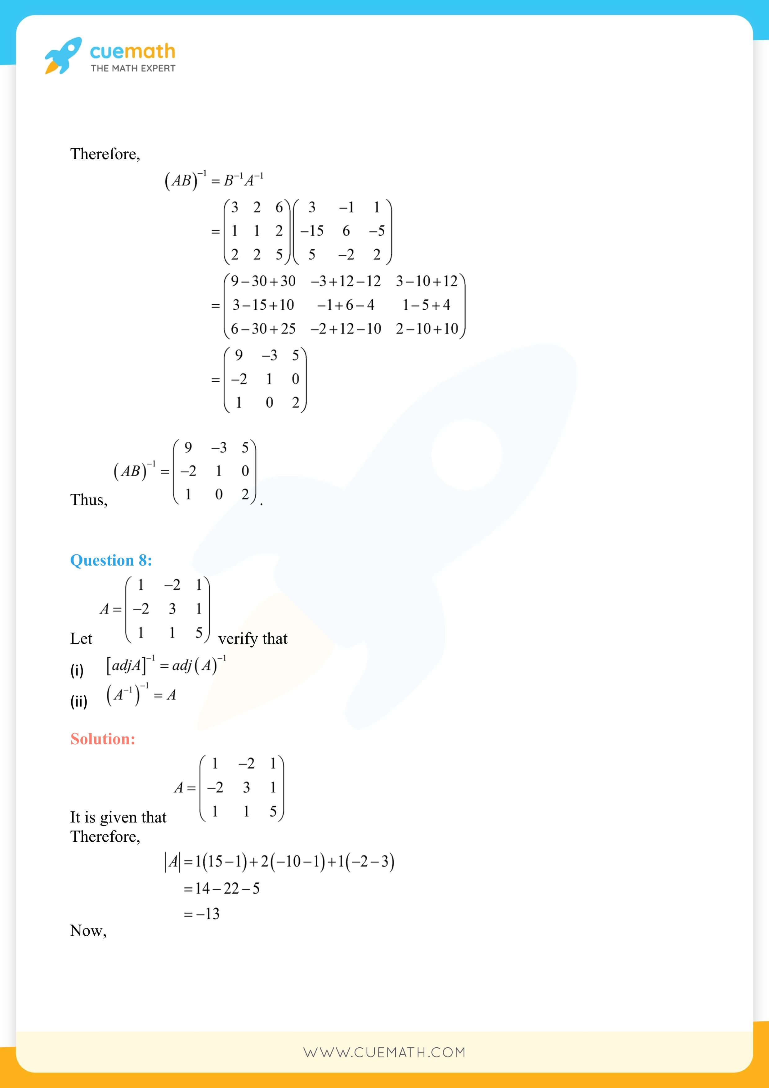 NCERT Solutions Class 12 Maths Chapter 4 85