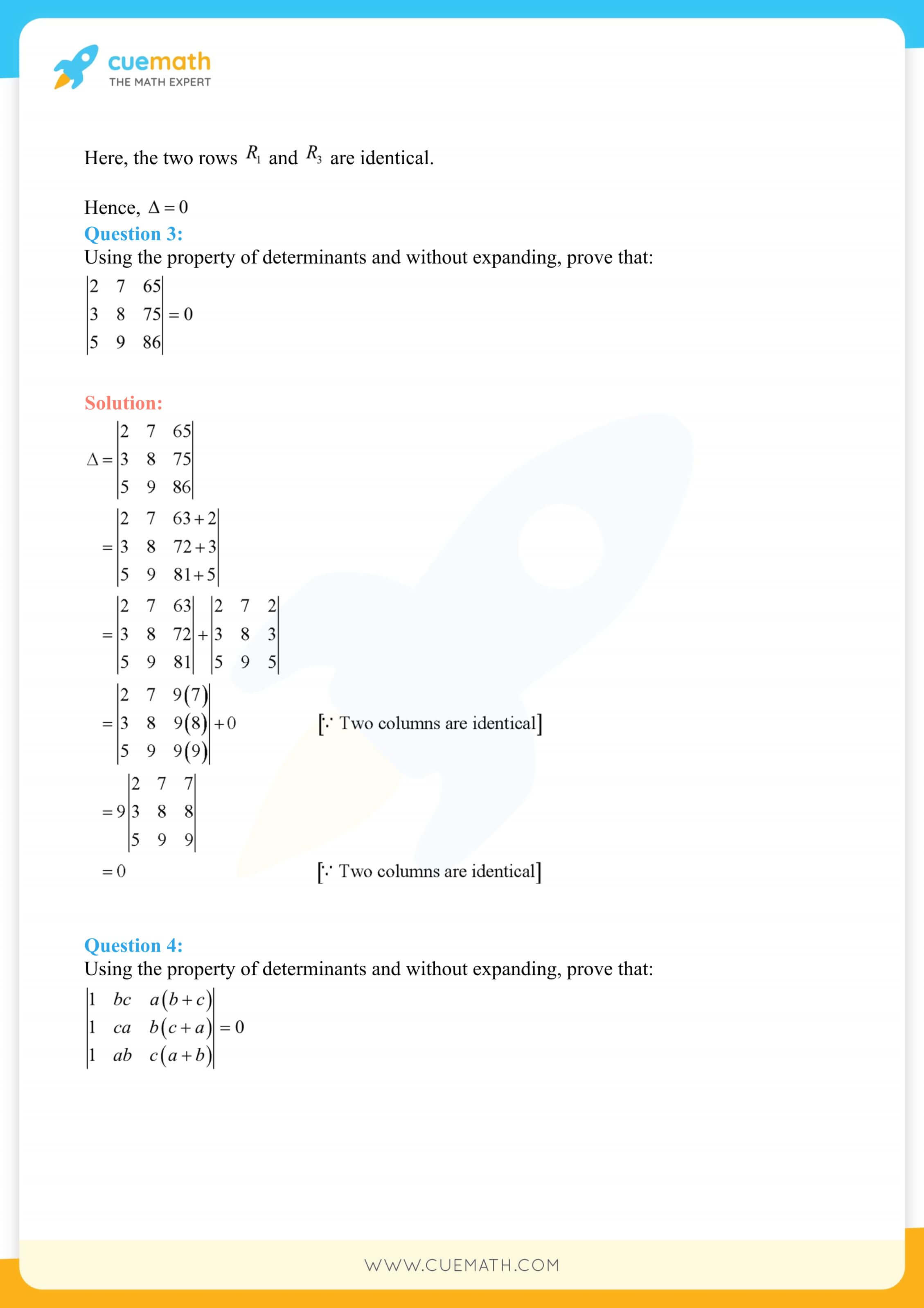 NCERT Solutions Class 12 Maths Chapter 4 9