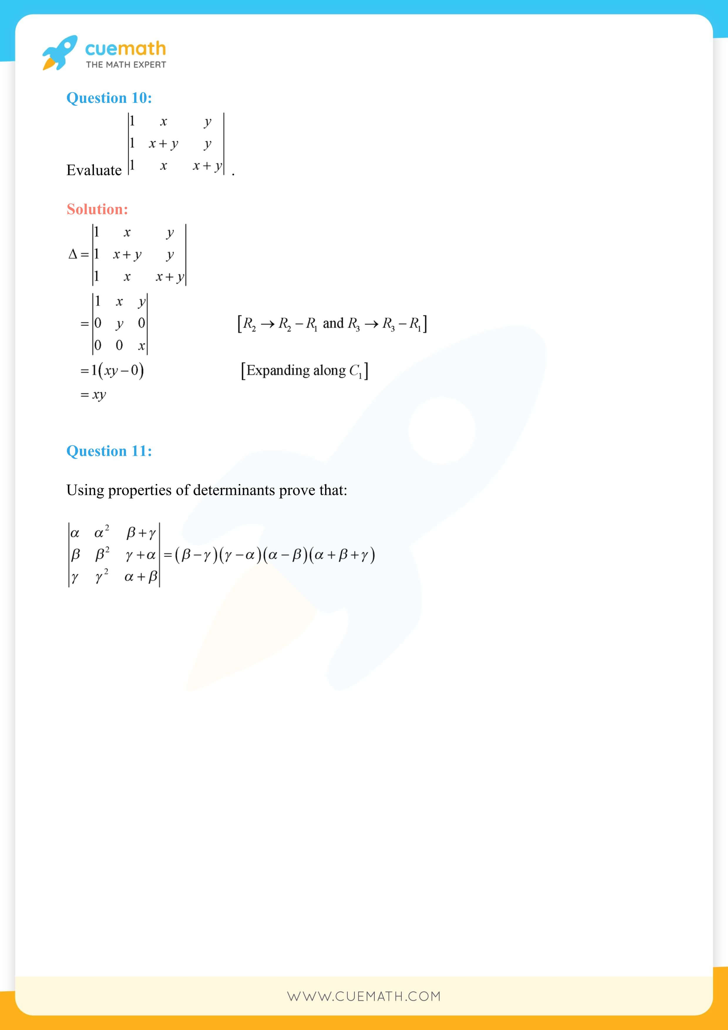 NCERT Solutions Class 12 Maths Chapter 4 90