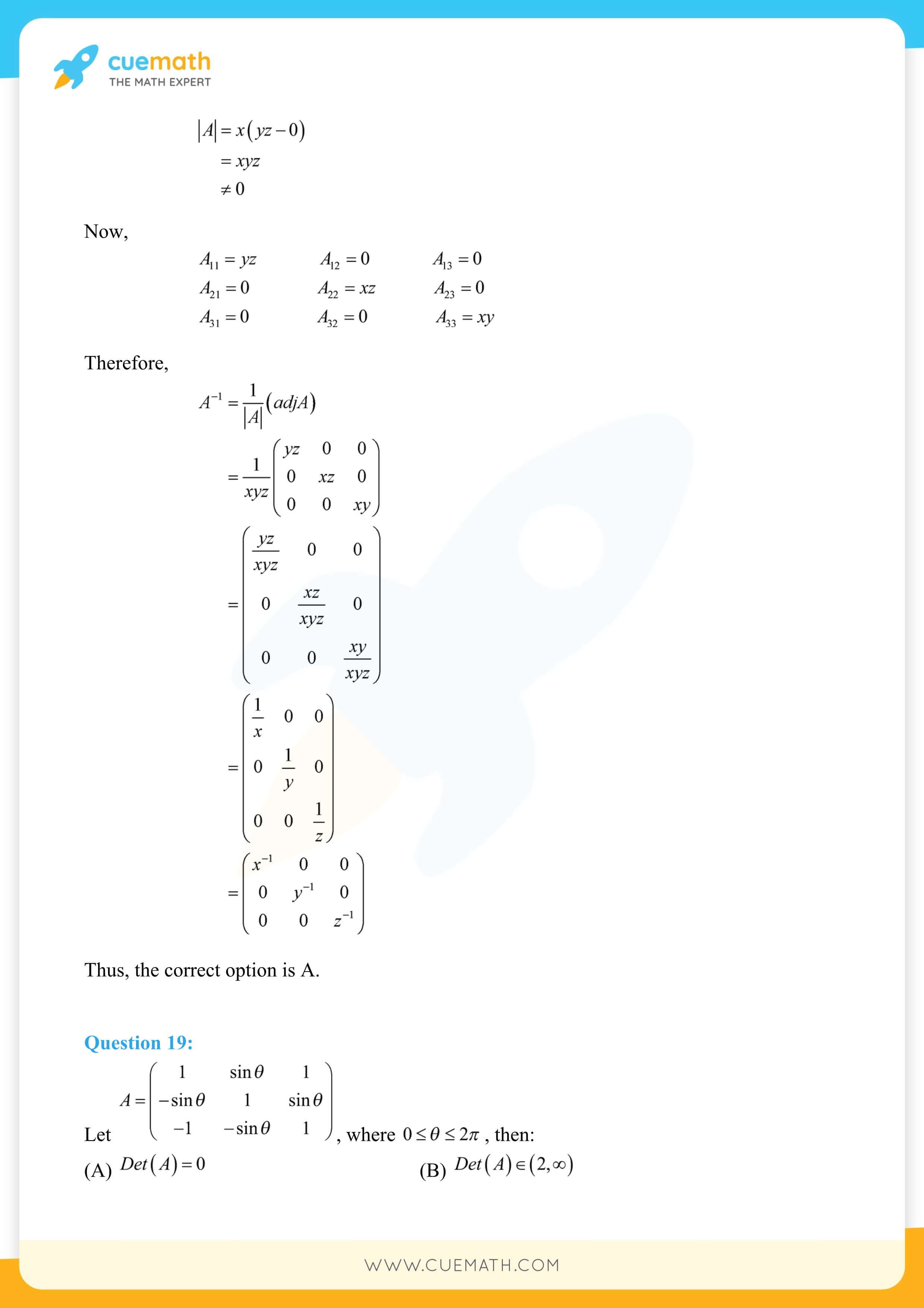 NCERT Solutions Class 12 Maths Chapter 4 98