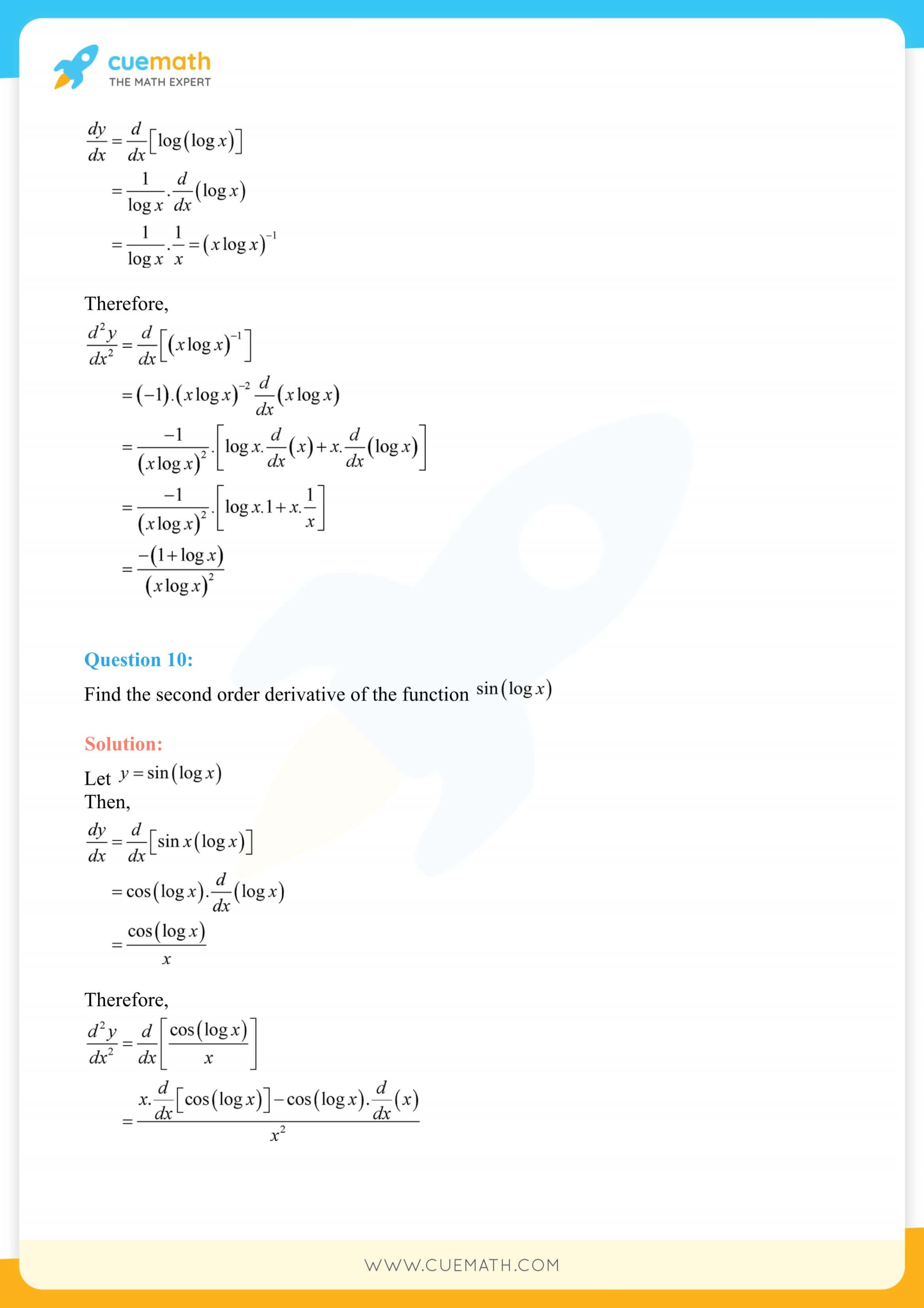 NCERT Solutions Class 12 Maths Chapter 5 Ex 5.7 100