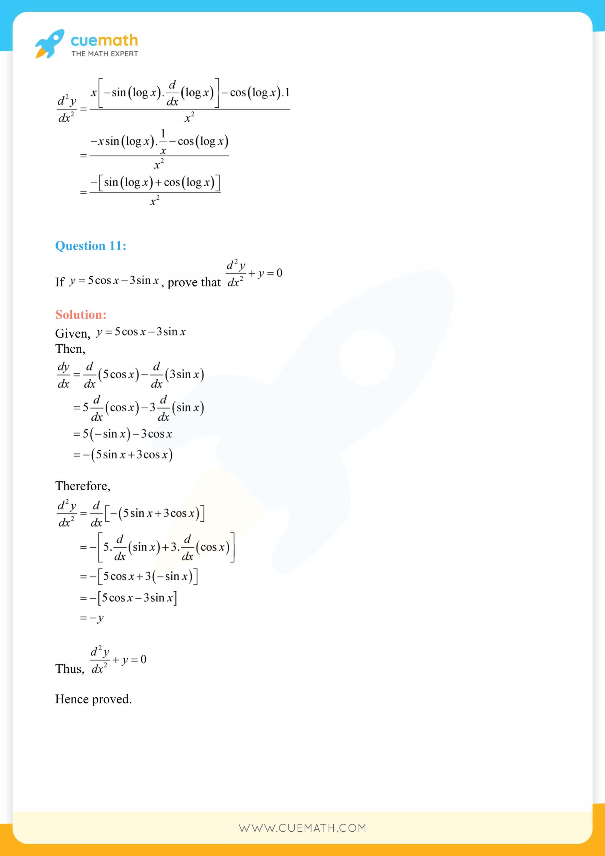 NCERT Solutions Class 12 Maths Chapter 5 Ex 5.7 101