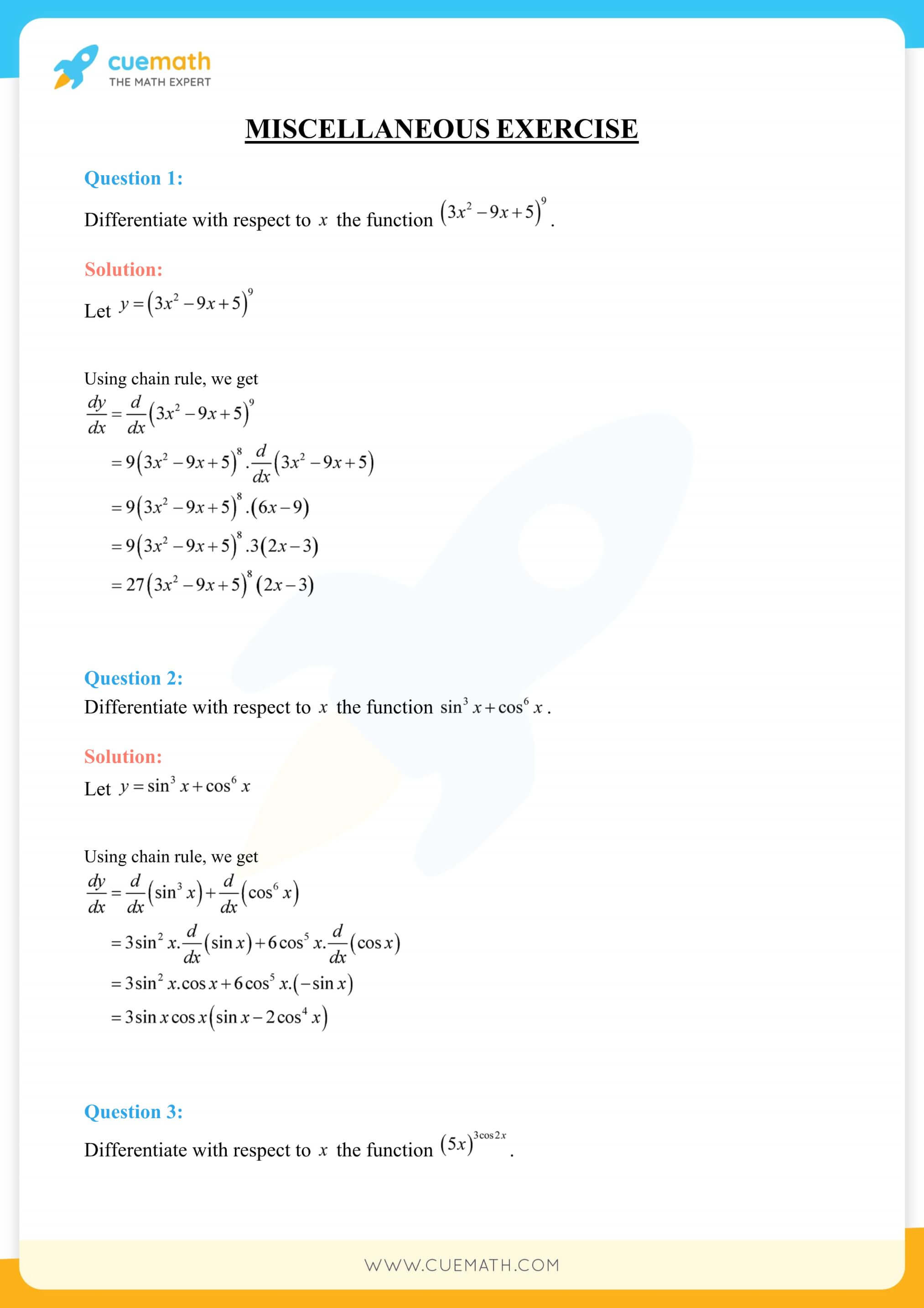 NCERT Solutions Class 12 Maths Chapter 5 Miscellaneous Exercise 116