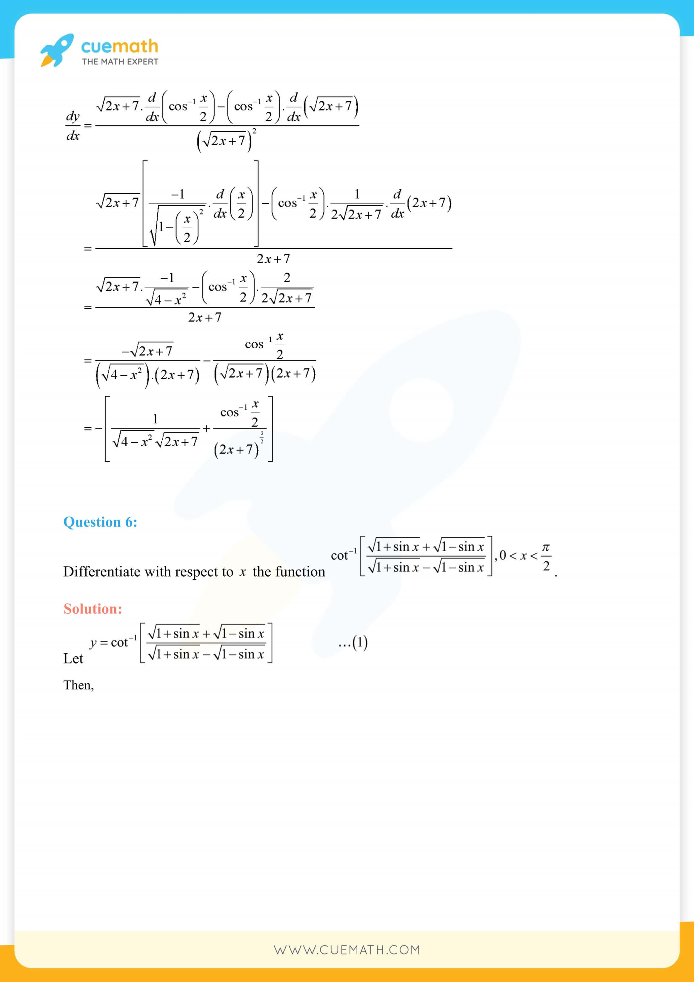 NCERT Solutions Class 12 Maths Chapter 5 Miscellaneous Exercise 119