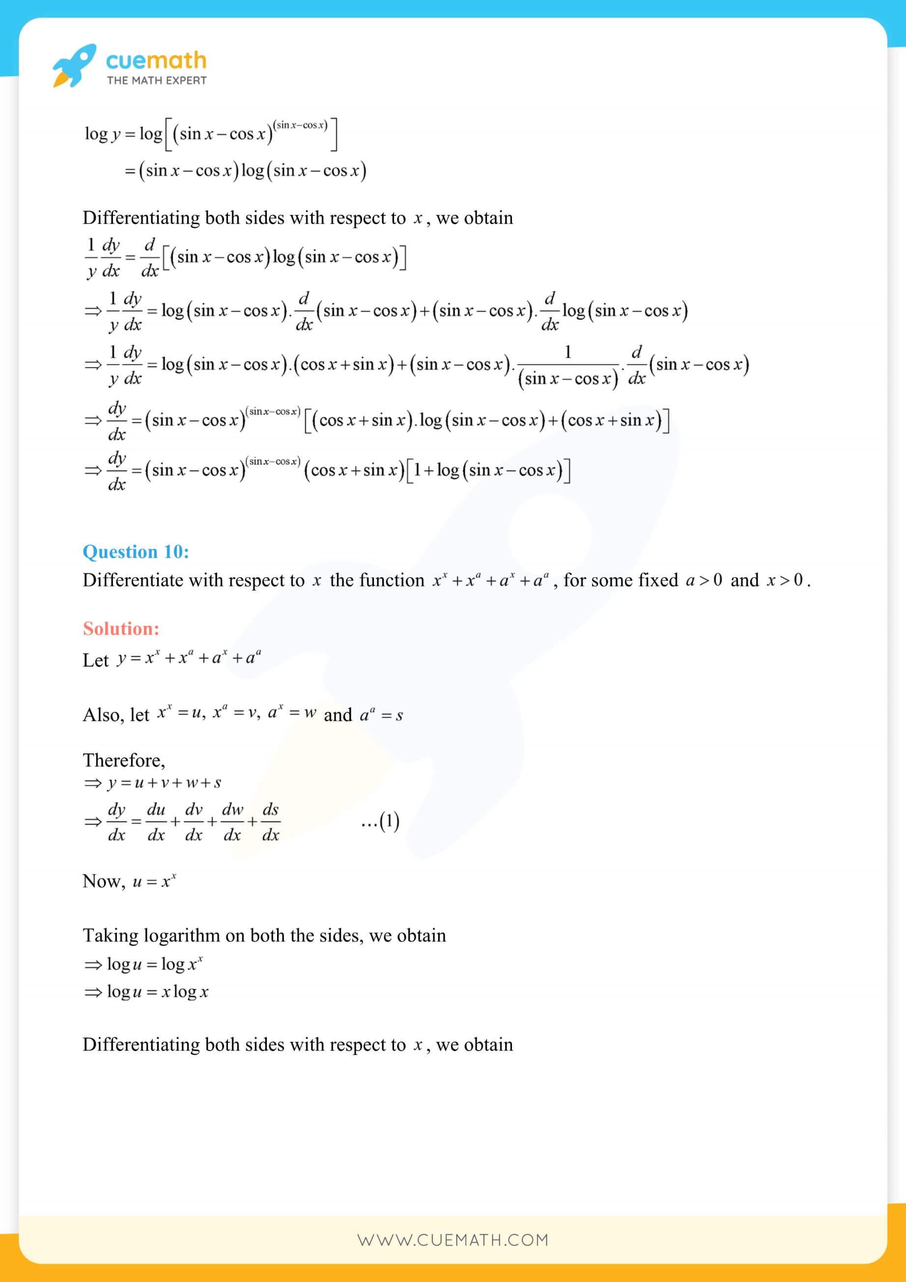 NCERT Solutions Class 12 Maths Chapter 5 Miscellaneous Exercise 122