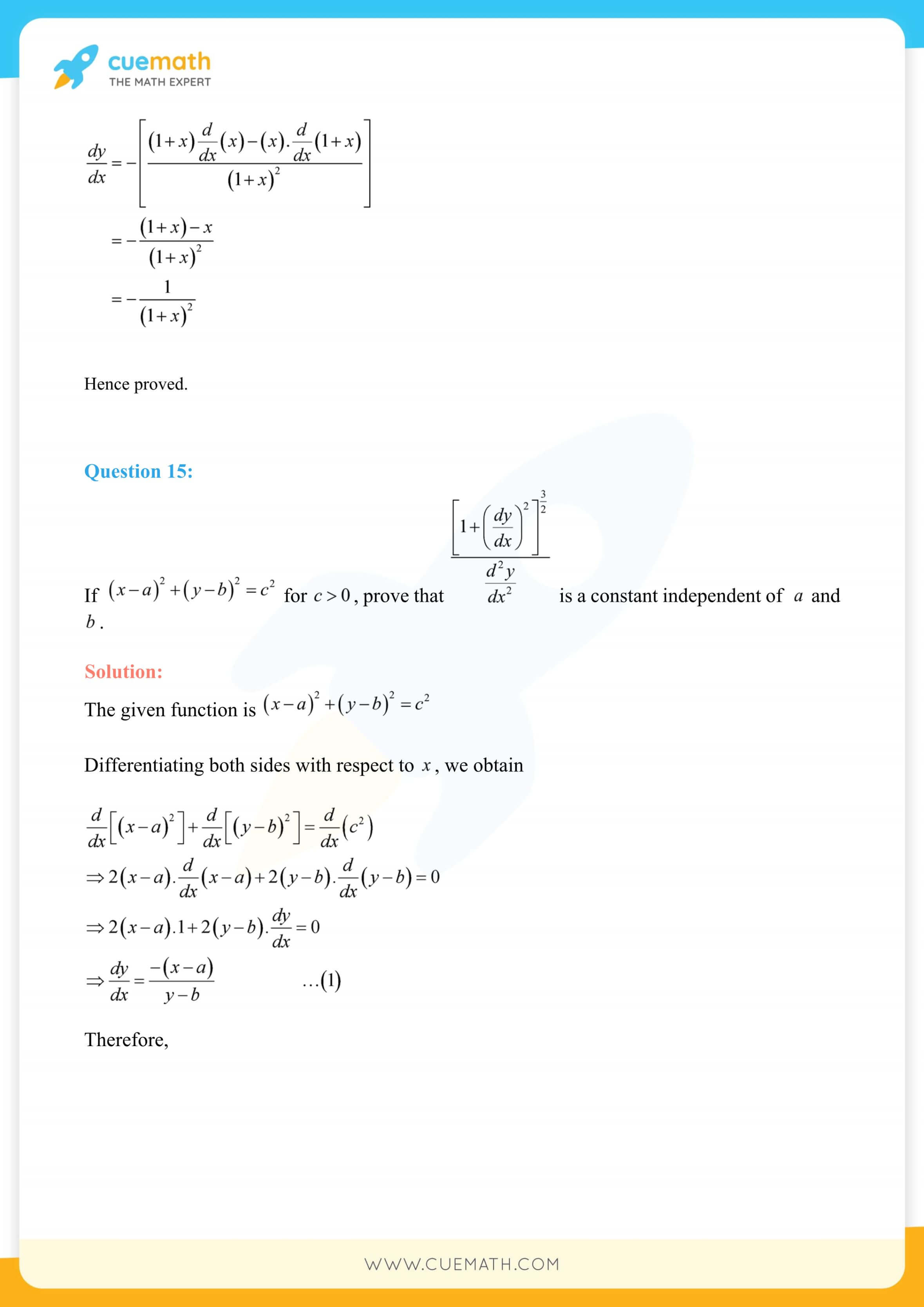 NCERT Solutions Class 12 Maths Chapter 5 Miscellaneous Exercise 127