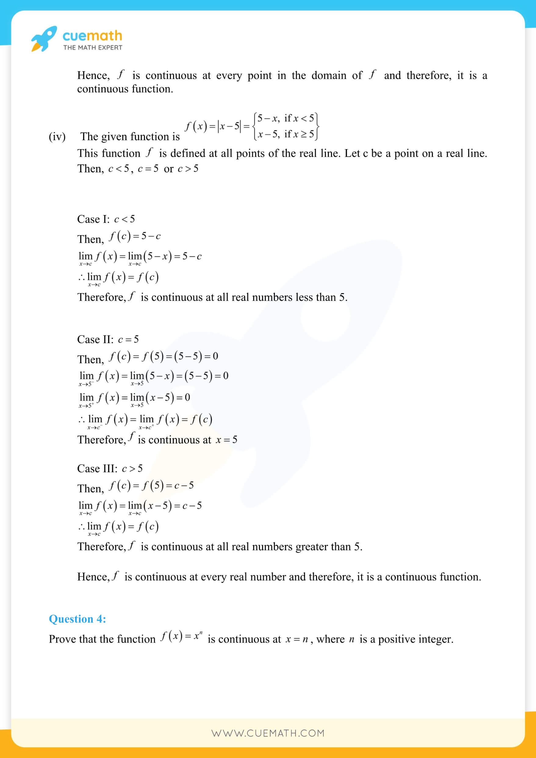 NCERT Solutions Class 12 Maths Chapter 5 Ex 5.1 3