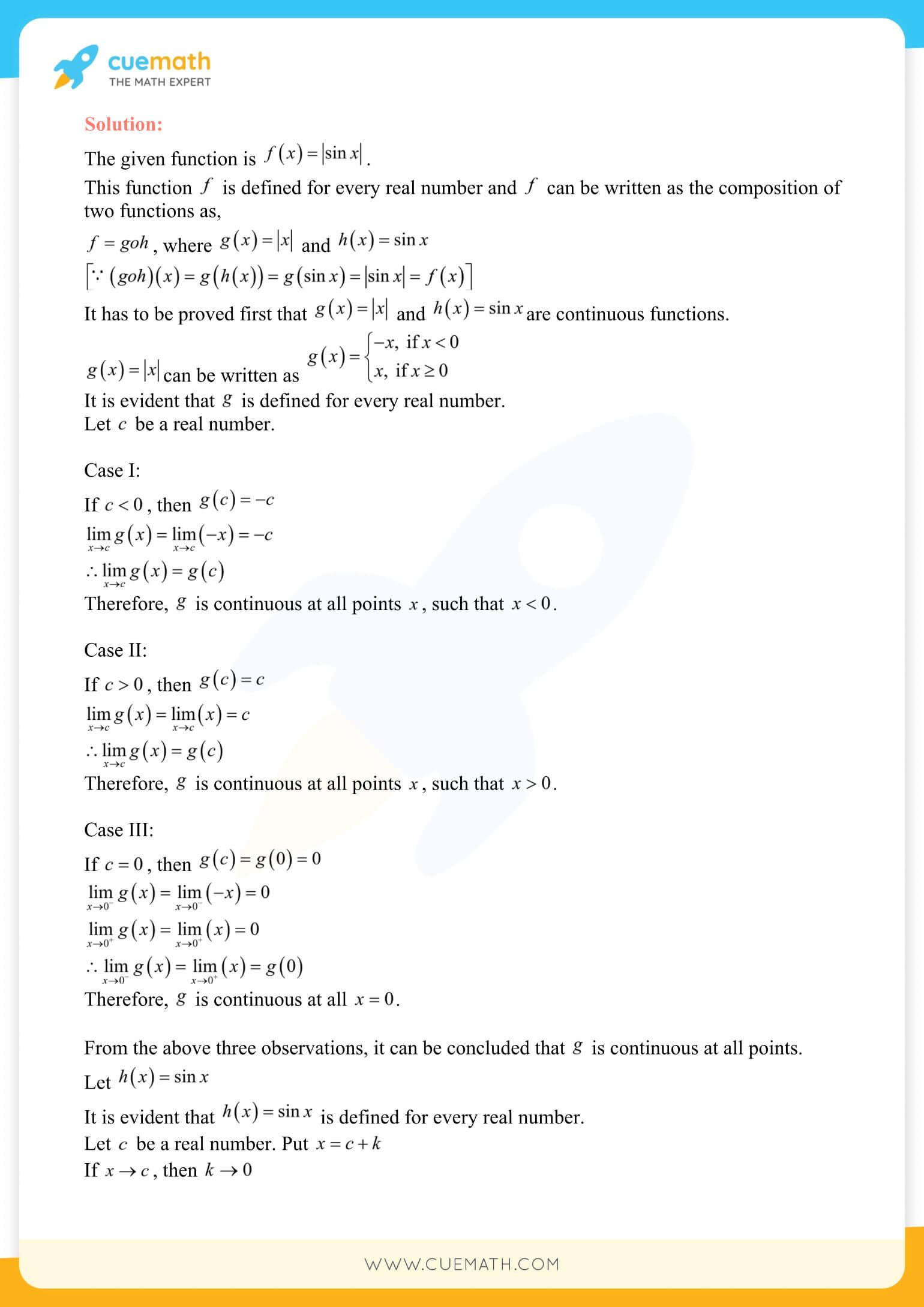 NCERT Solutions Class 12 Maths Chapter 5 Ex 5.1 34