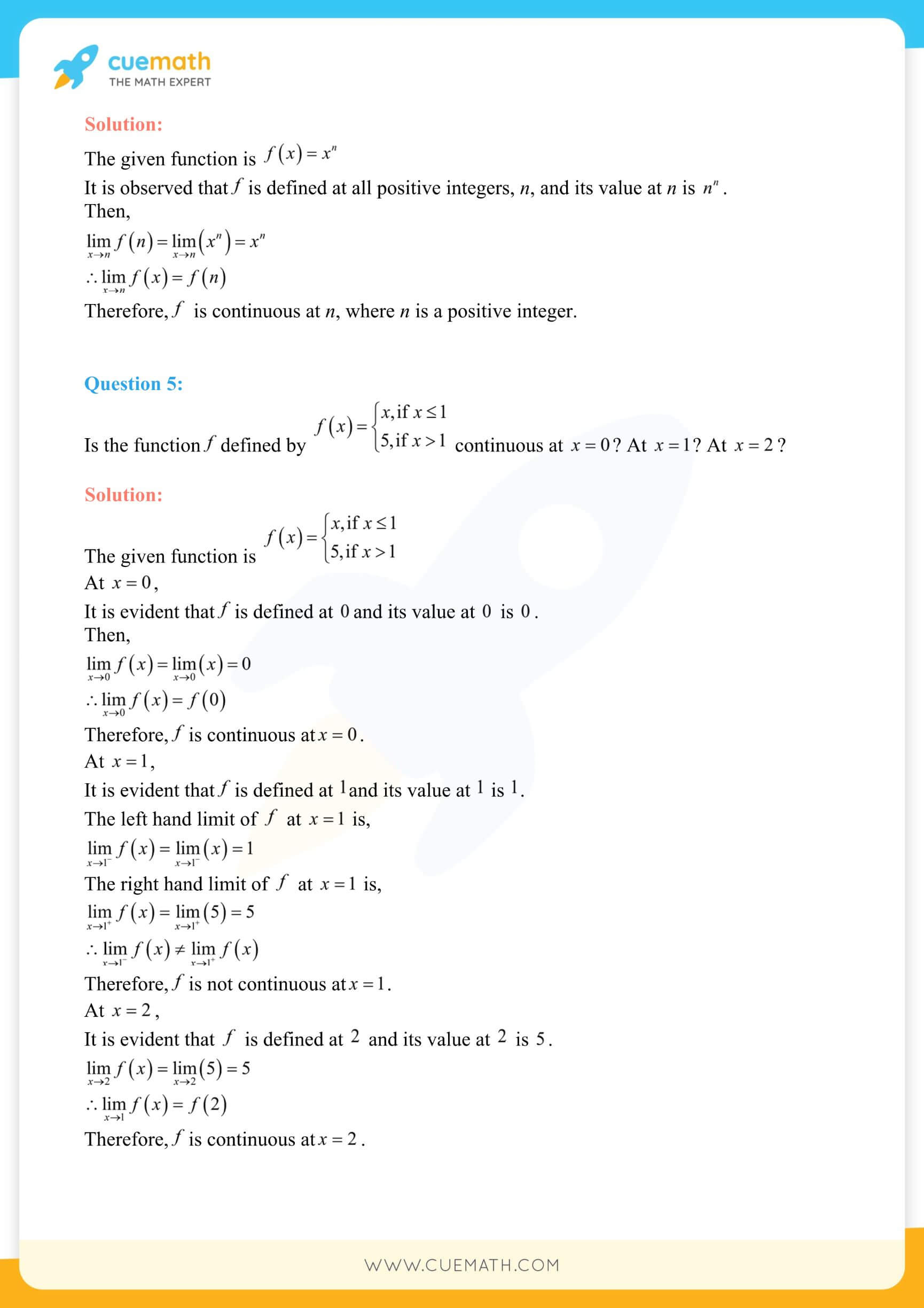 NCERT Solutions Class 12 Maths Chapter 5 Ex 5.1 4