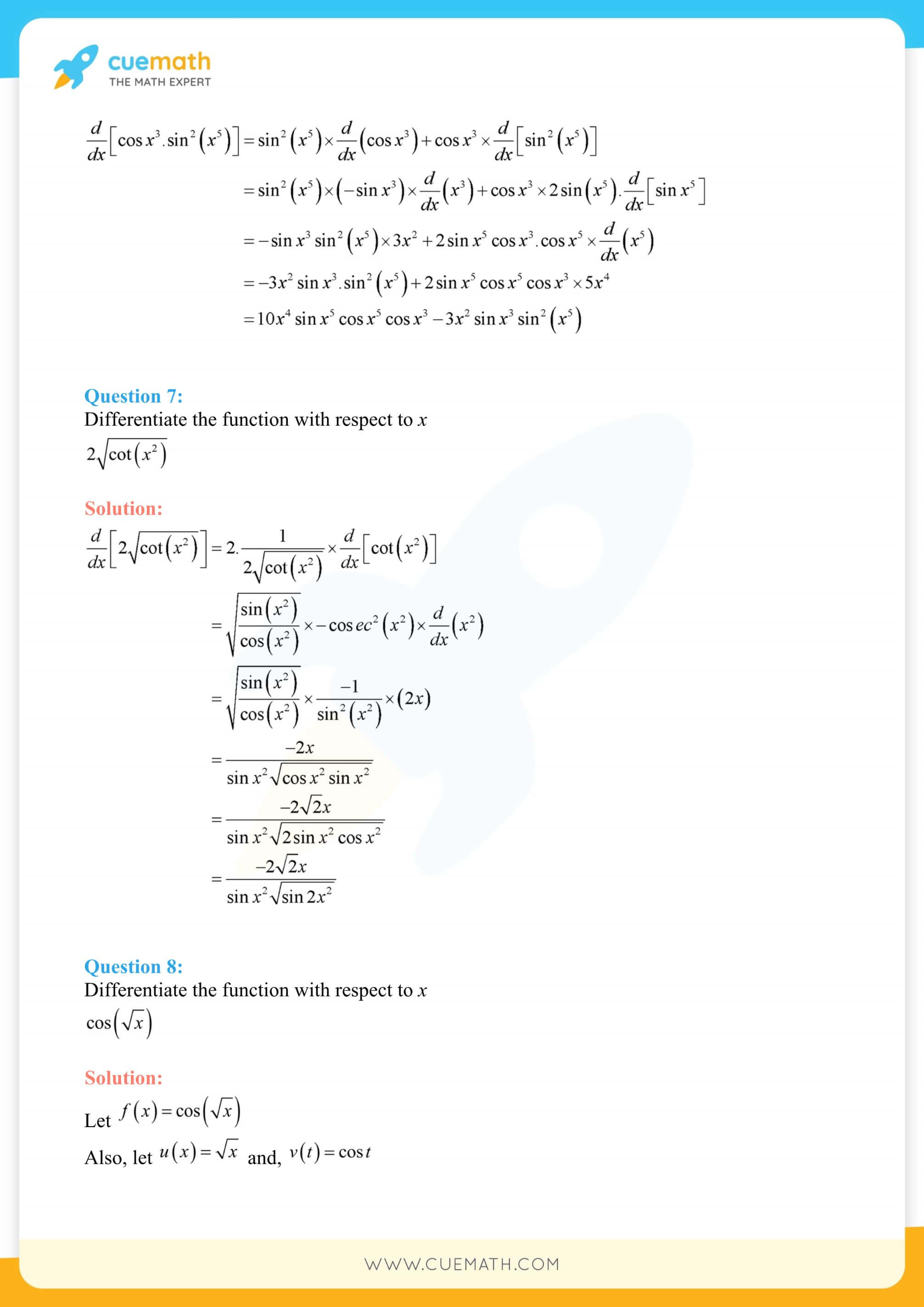 NCERT Solutions Class 12 Maths Chapter 5 Ex 5.2 43