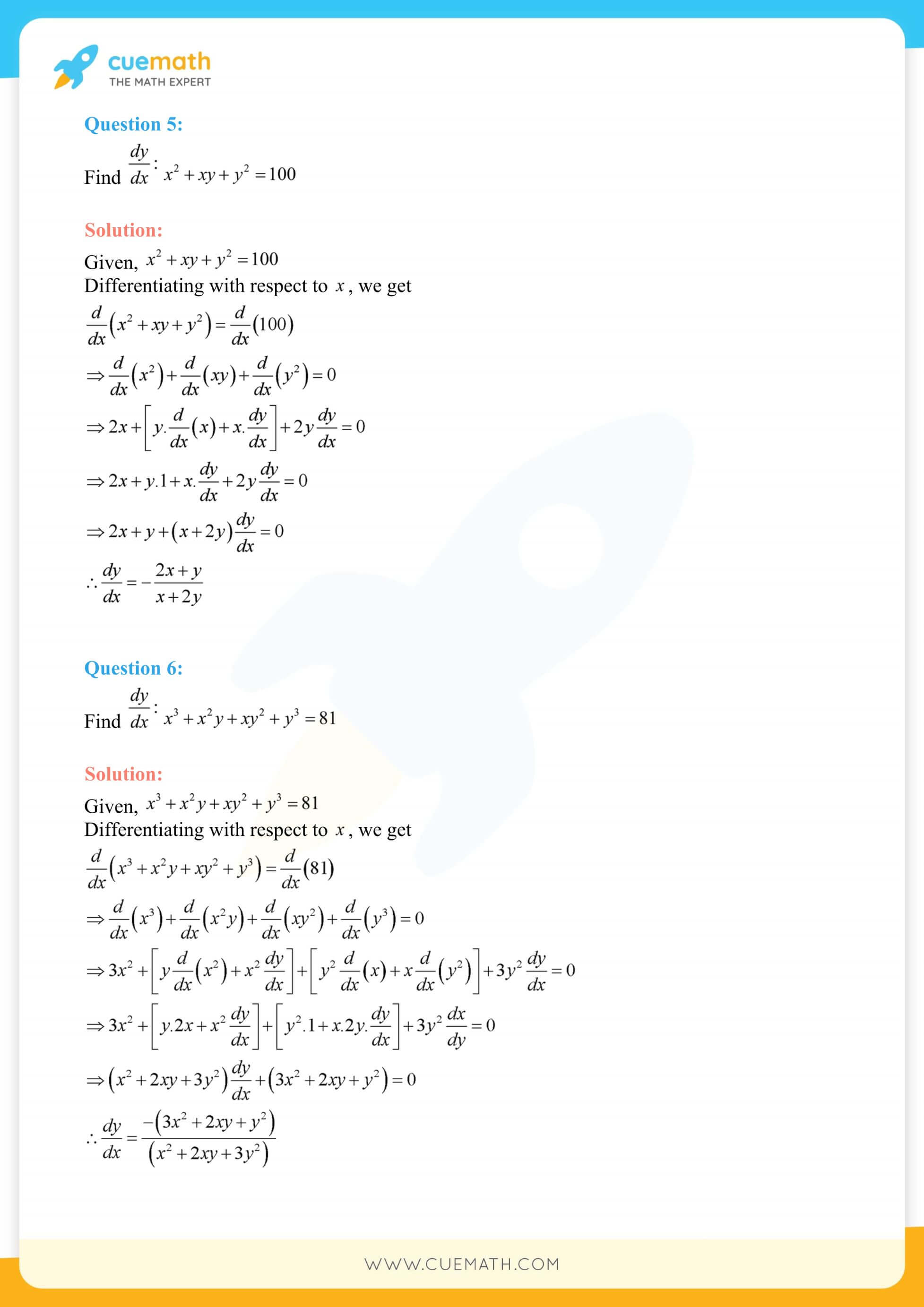 NCERT Solutions Class 12 Maths Chapter 5 50