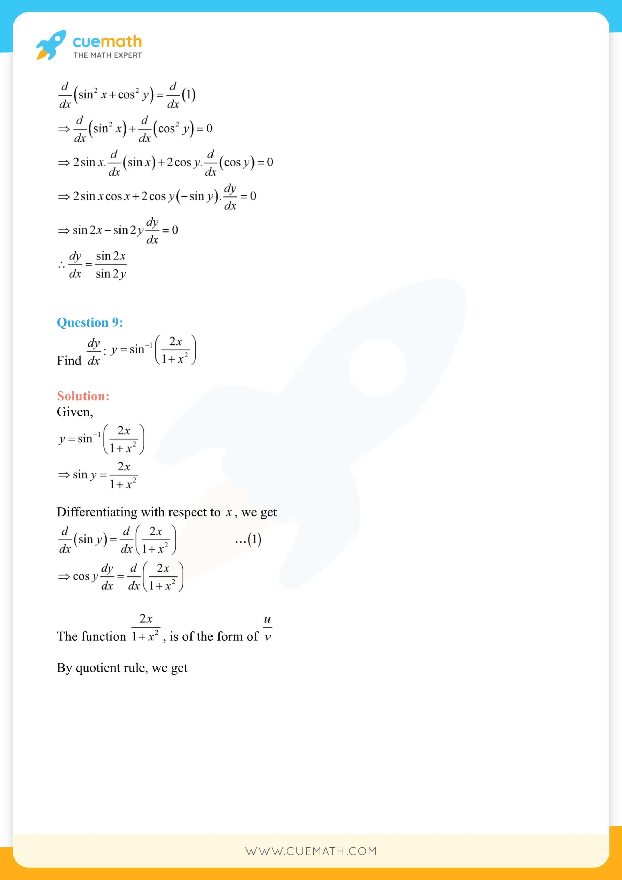 NCERT Solutions Class 12 Maths Chapter 5 Ex 5.3 52
