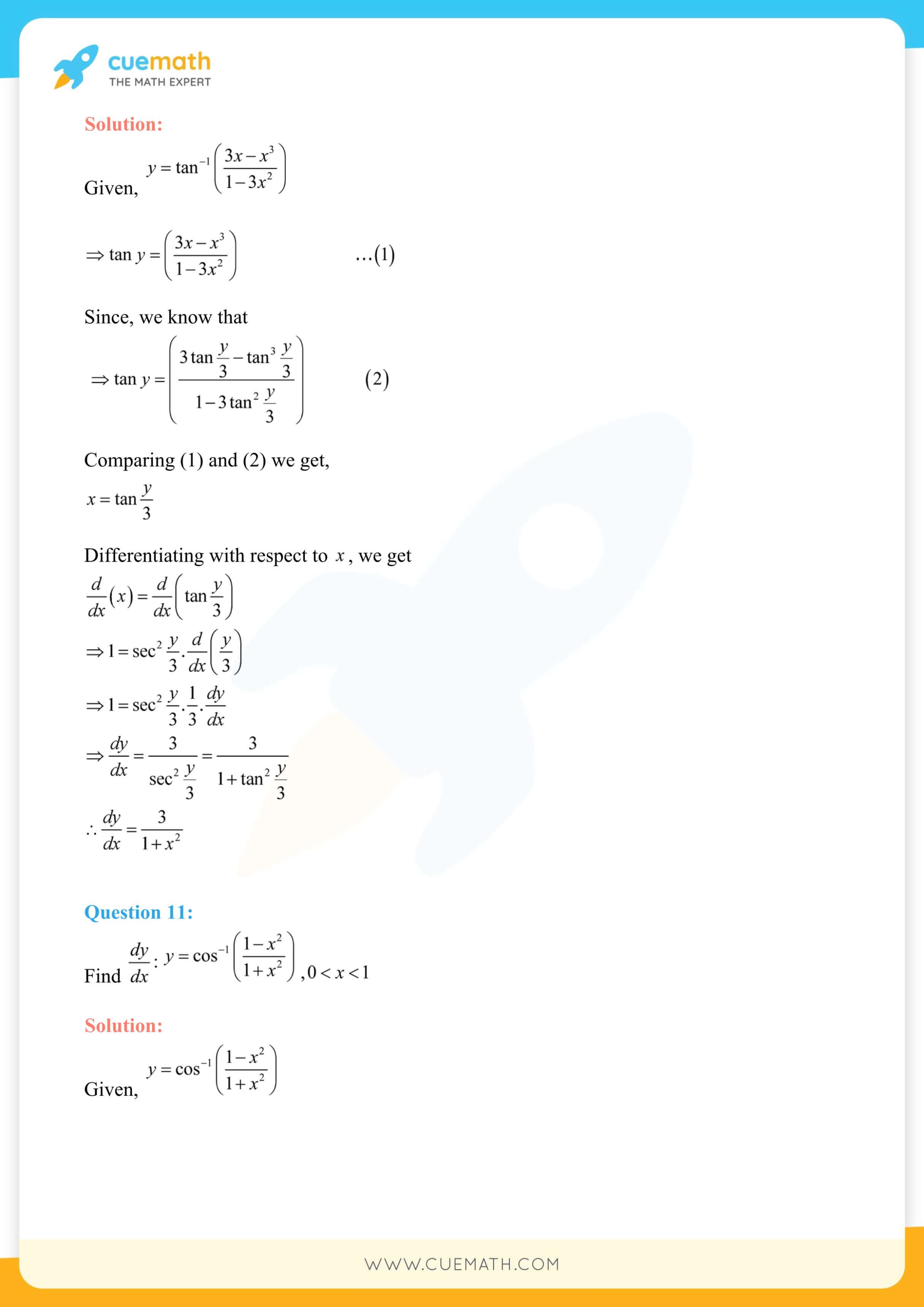NCERT Solutions Class 12 Maths Chapter 5 Ex 5.3 54