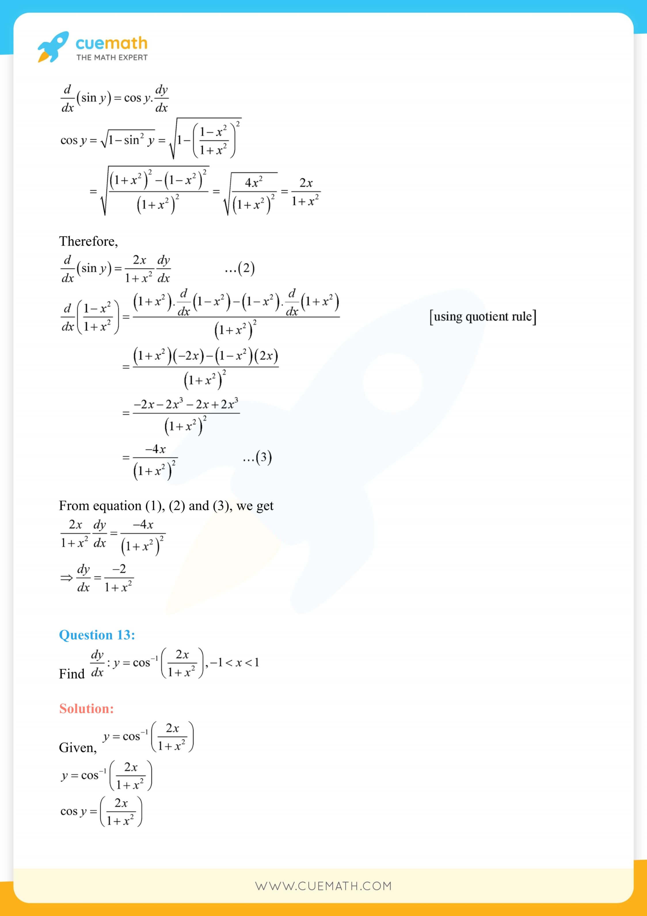 NCERT Solutions Class 12 Maths Chapter 5 Ex 5.3 56